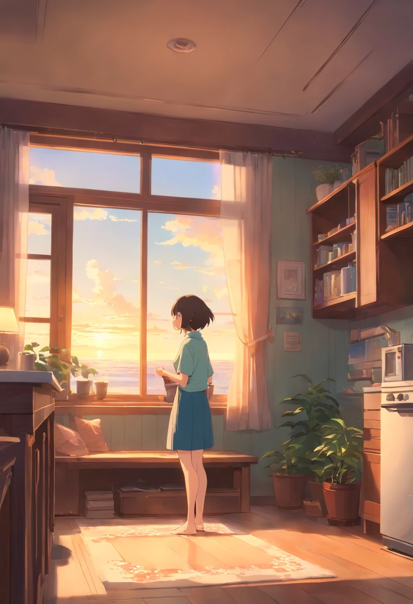 Best quality, High_Resolution, distinct_image, Detailed background ,Grandma at home