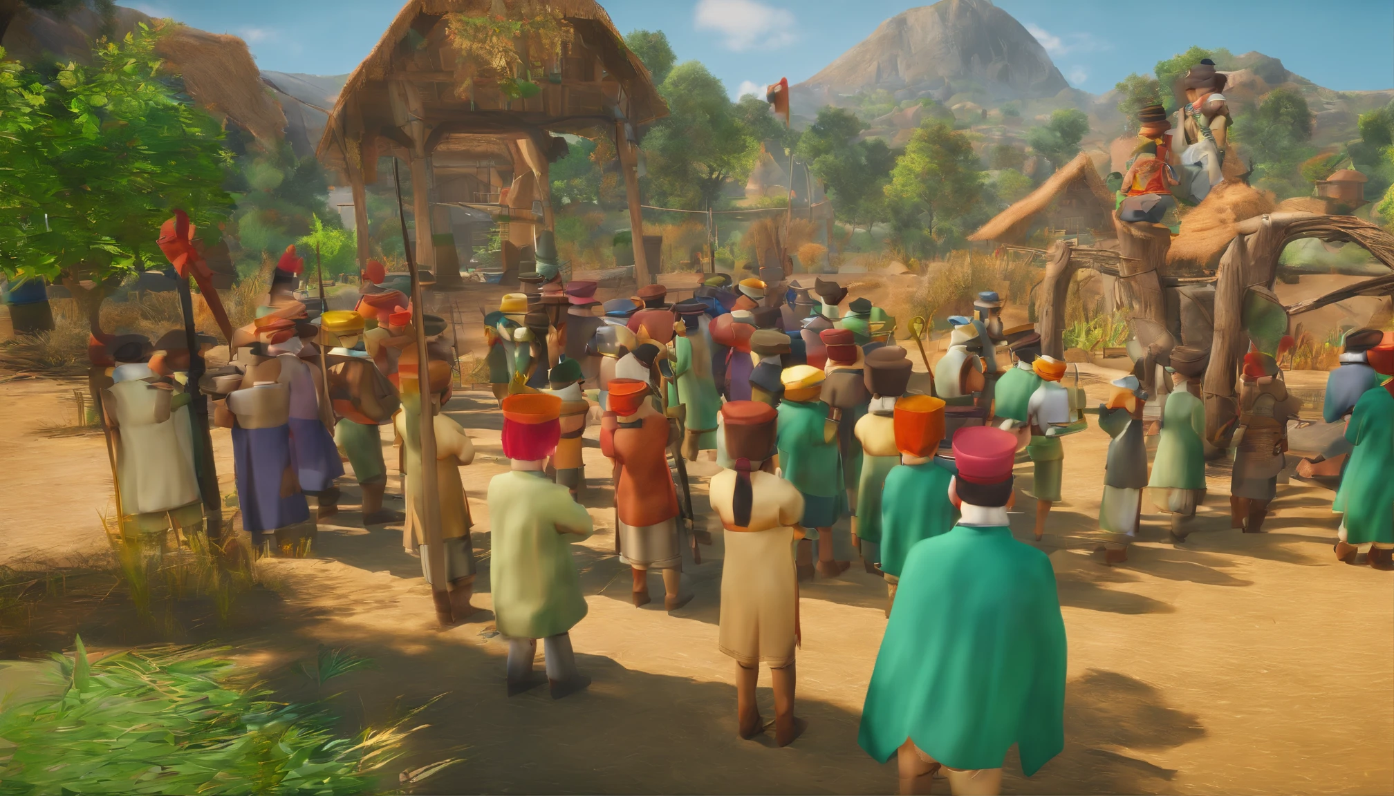 Illustrate a series of images showcasing Rohan's accomplishments and the admiration of the villagers. Show various achievements and the villagers celebrating Rohan's newfound reputation.