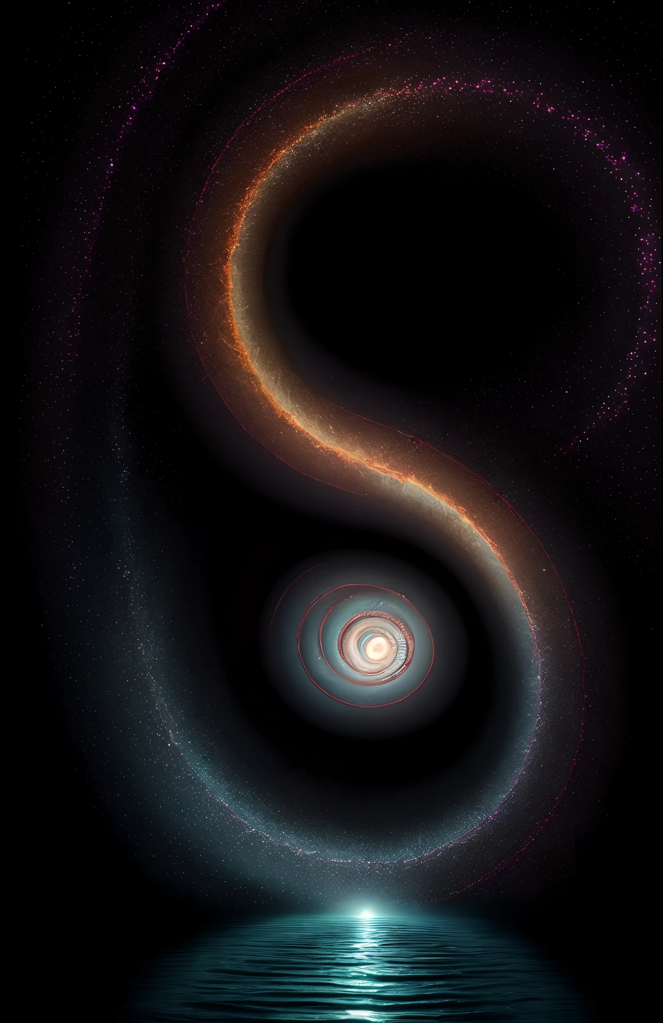 It means that I exist.It is a metaphor that the very concept of me is meaning and existence.Therefore, neither meaning nor existence makes sense on a one-way street.mutual interference causes signs and shadows.I became a picture and a river.And so cause and effect are connected.That's all, but that's all.Spiral accommodation, the gap between time. The very concept of now is me.