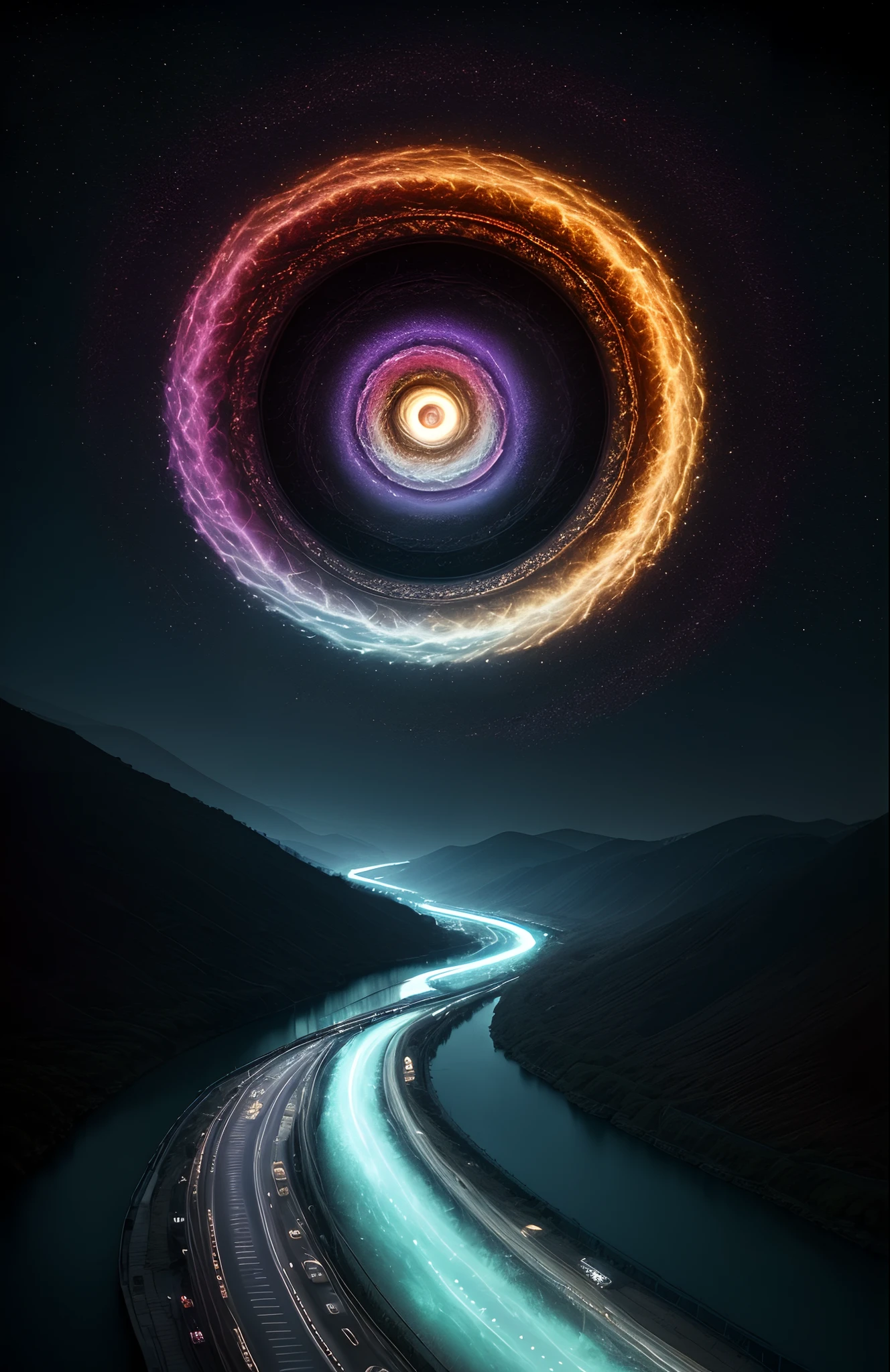 It means that I exist.It is a metaphor that the very concept of me is meaning and existence.Therefore, neither meaning nor existence makes sense on a one-way street.mutual interference causes signs and shadows.I became a picture and a river.And so cause and effect are connected.That's all, but that's all.Spiral accommodation, the gap between time. The very concept of now is me.