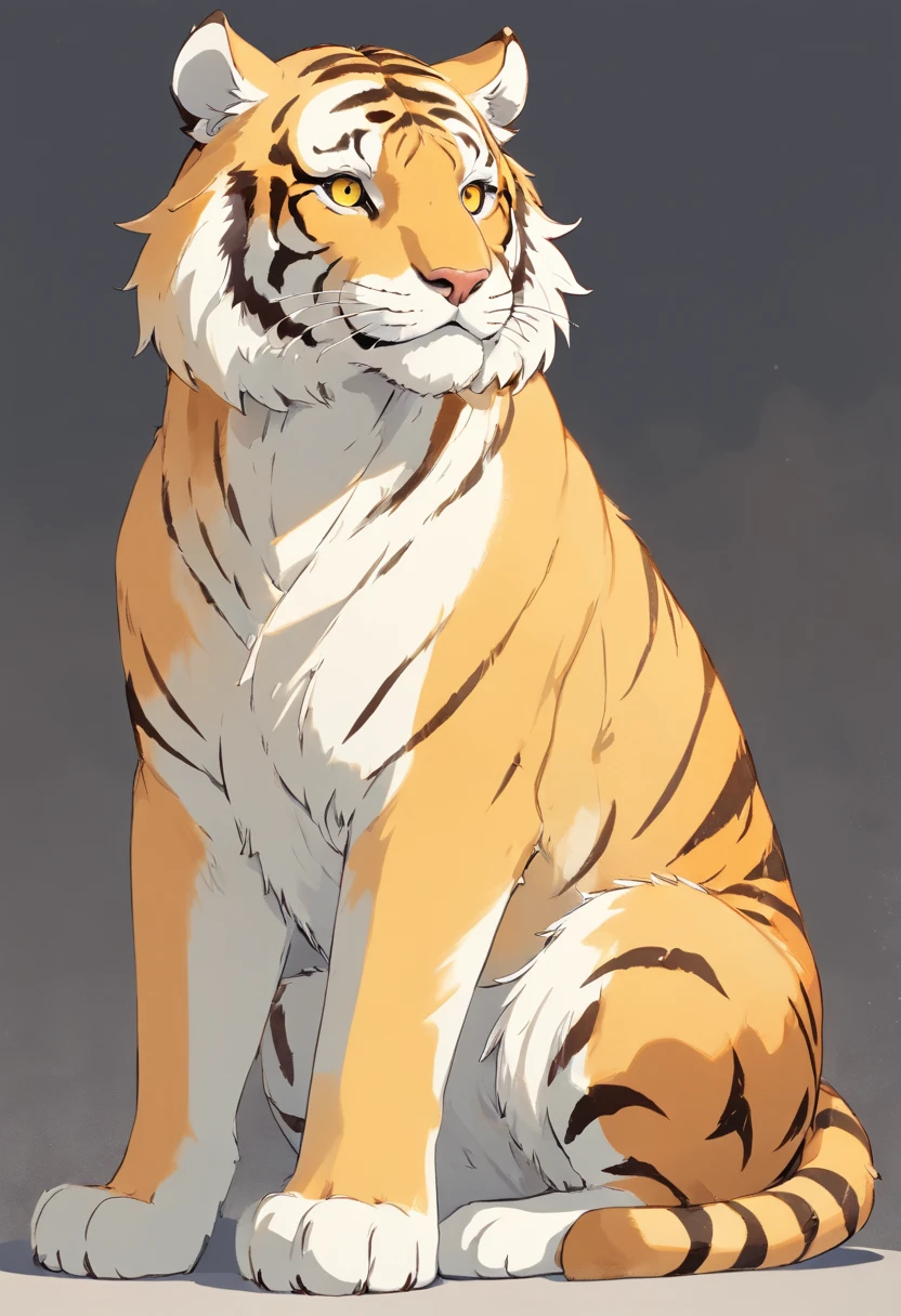 Anthropomorphic tiger character, Humanoid appearance,Adorable, Handsome,uncle,grand, Abs,Walk on two legs,White pop transparent coat, character sheets, Sitting, Naked boy standing, facing front, Side view, Multiple postures and facial expressions, aquarelle