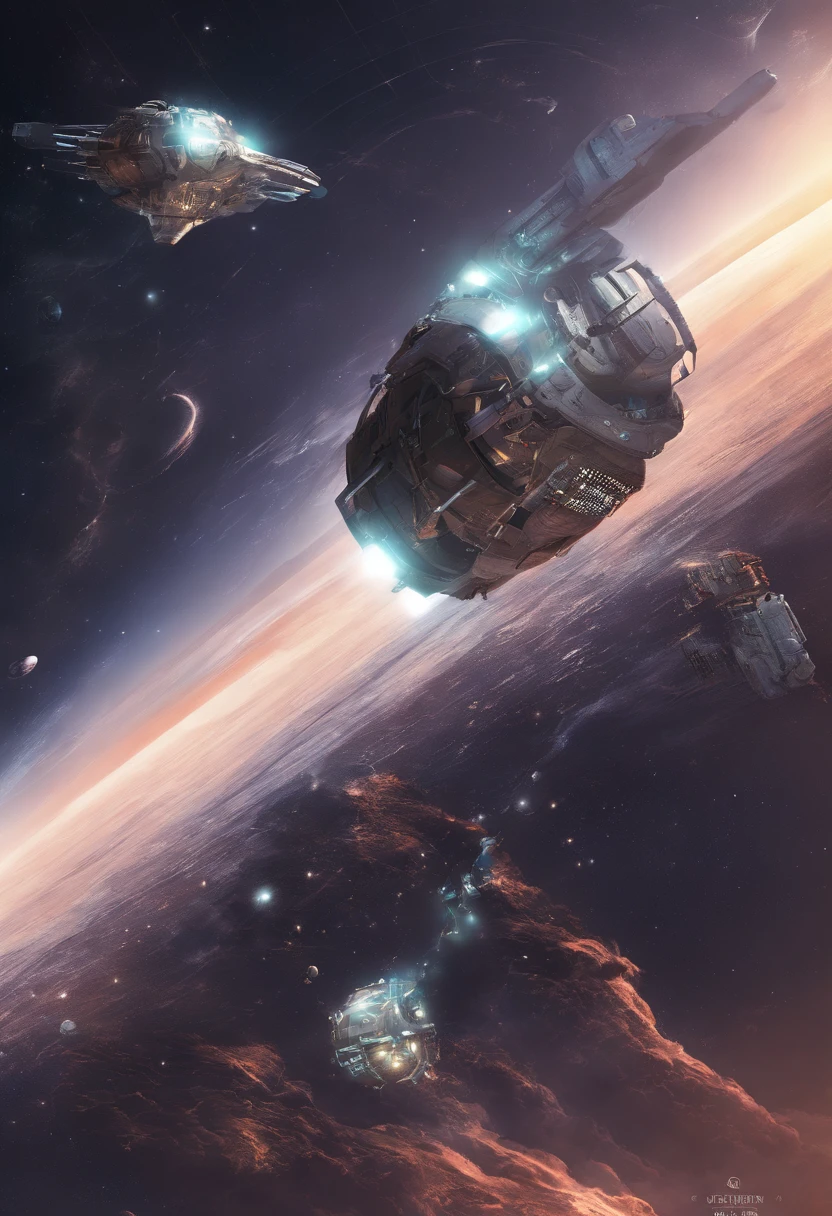 Unidentified spacecraft、obscuro, astronauta olhando curioso, luz de colheita, detalhes realistas, scientific fiction, Ultra HD | |