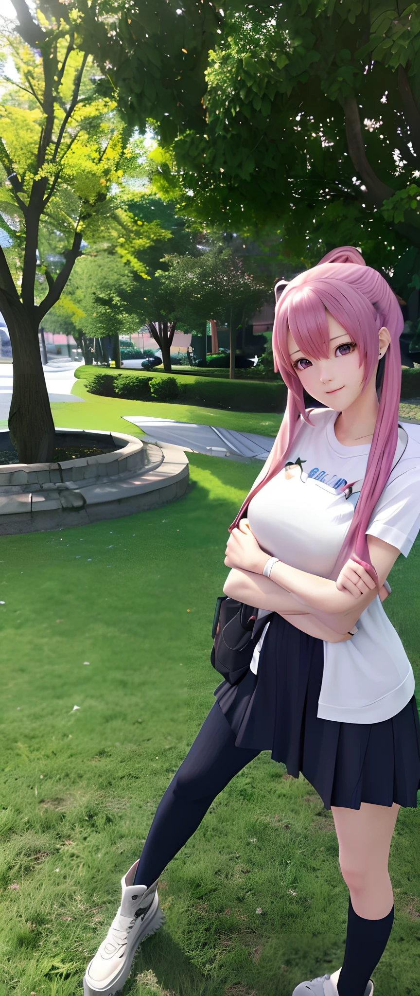 Anime girl taking selfie with mobile phone while standing next to guy, realistic anime 3 d style, artwork in the style of guweiz, guweiz, Couple Pose, ( A hyper-realistic ), Anime style. 8K, Realistic art style, girls frontline style, e - girl, e-Girl, realism artstyle, inspired by Kun Can