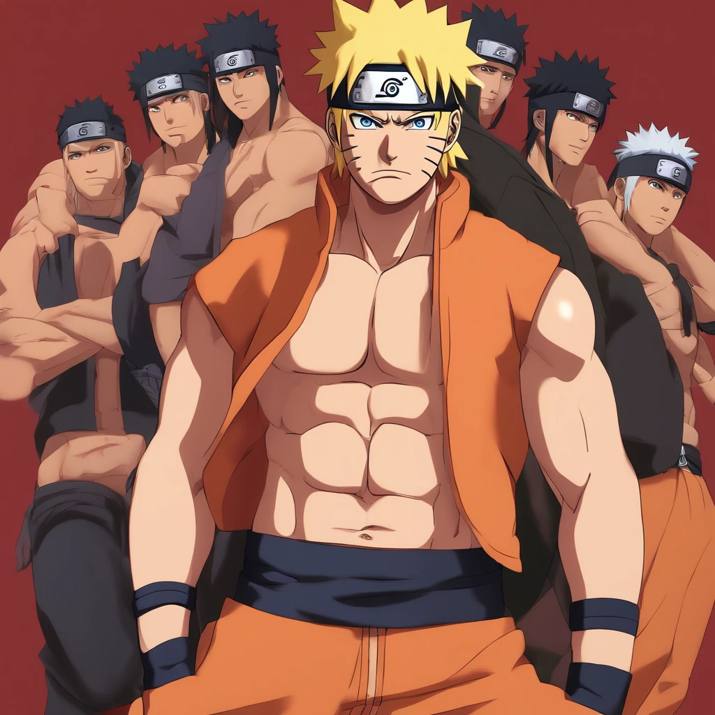 Naruto in six pack body