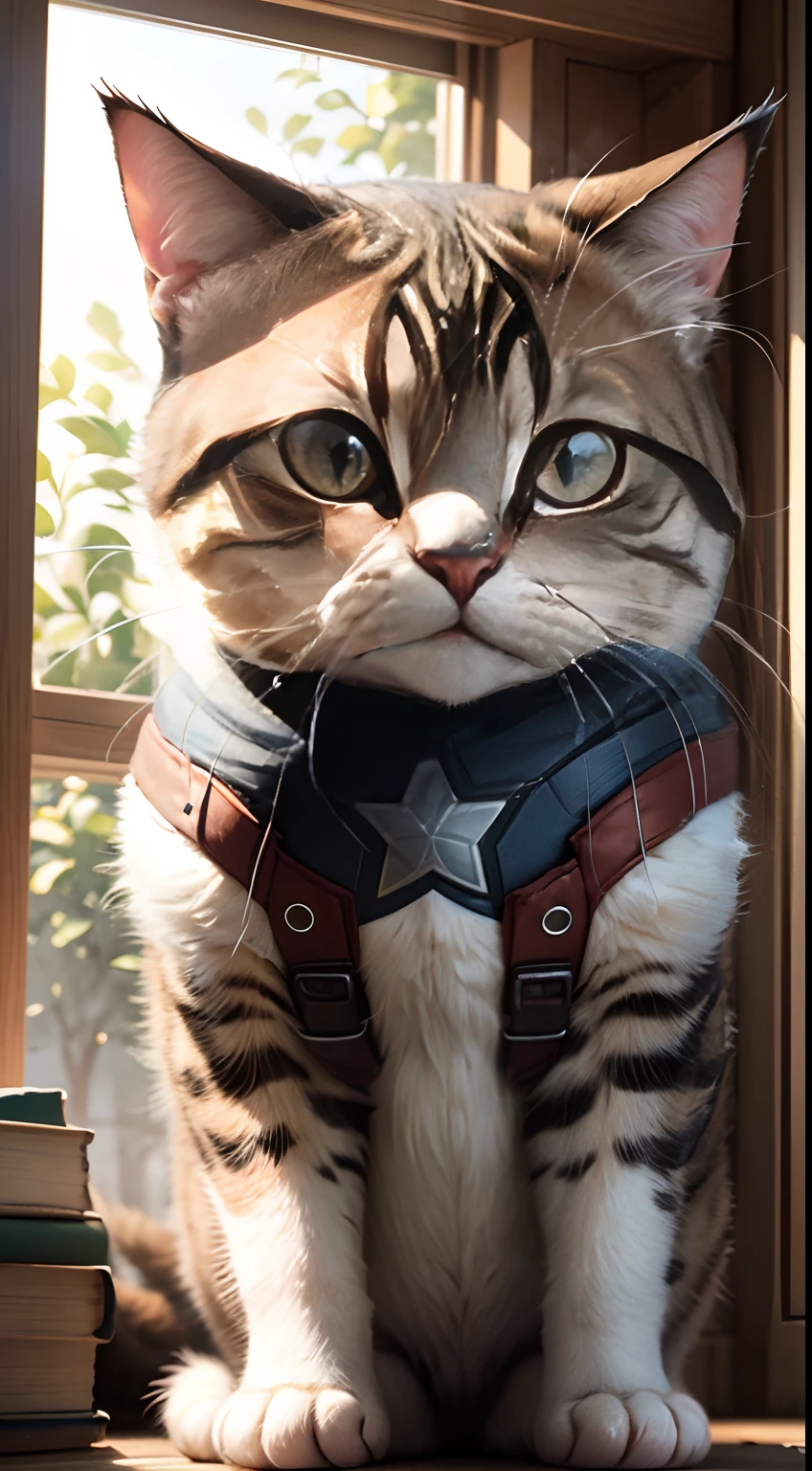 Captain America's cute cat
