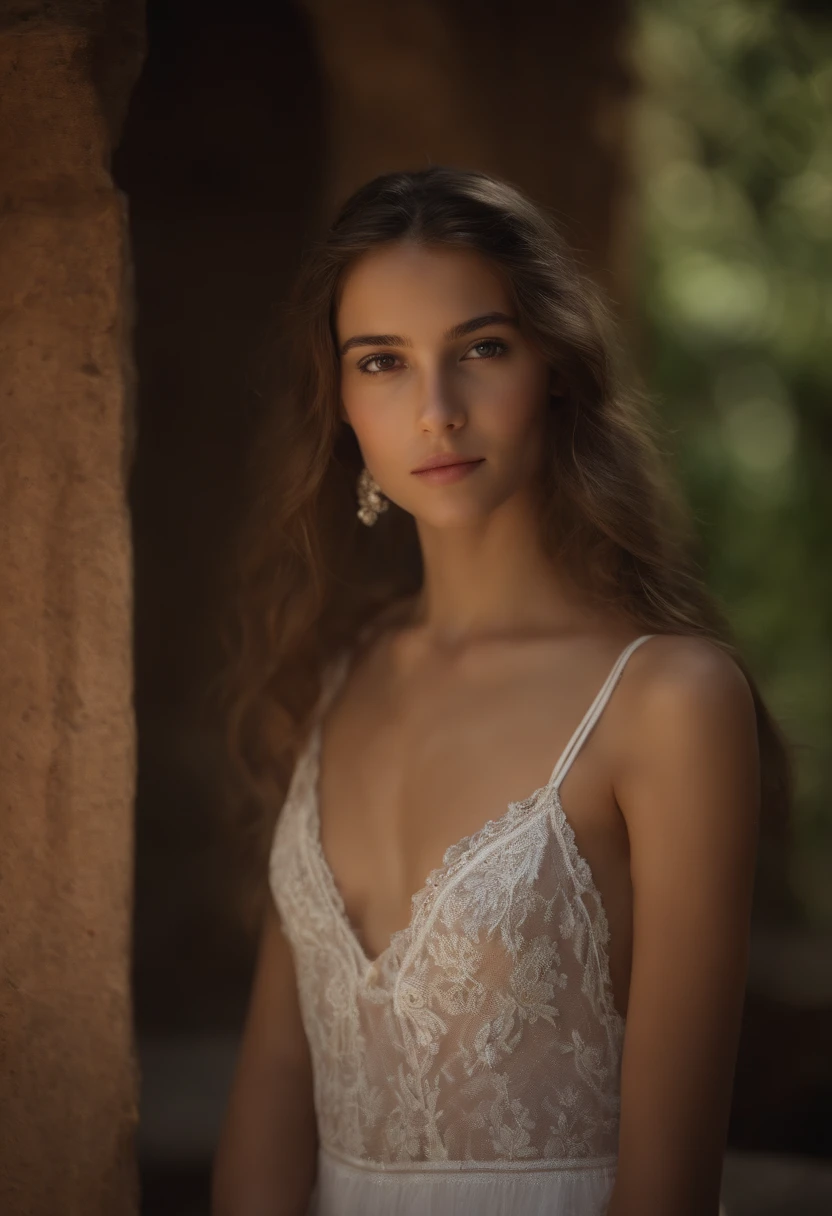 ((1 spanish girl)), (Laia Manzanares) (tween model, , young)), ethereal beautiful, slim, petite, big chest, wet and thin bikini suit, soft light, ((David Hamilton style)), close up picture, masterpiece, best quality, photo-realistic, 8k, high resolution, detailed skin, 8k uhd, dslr, soft lighting, high quality, film grain, Fujifilm XT3