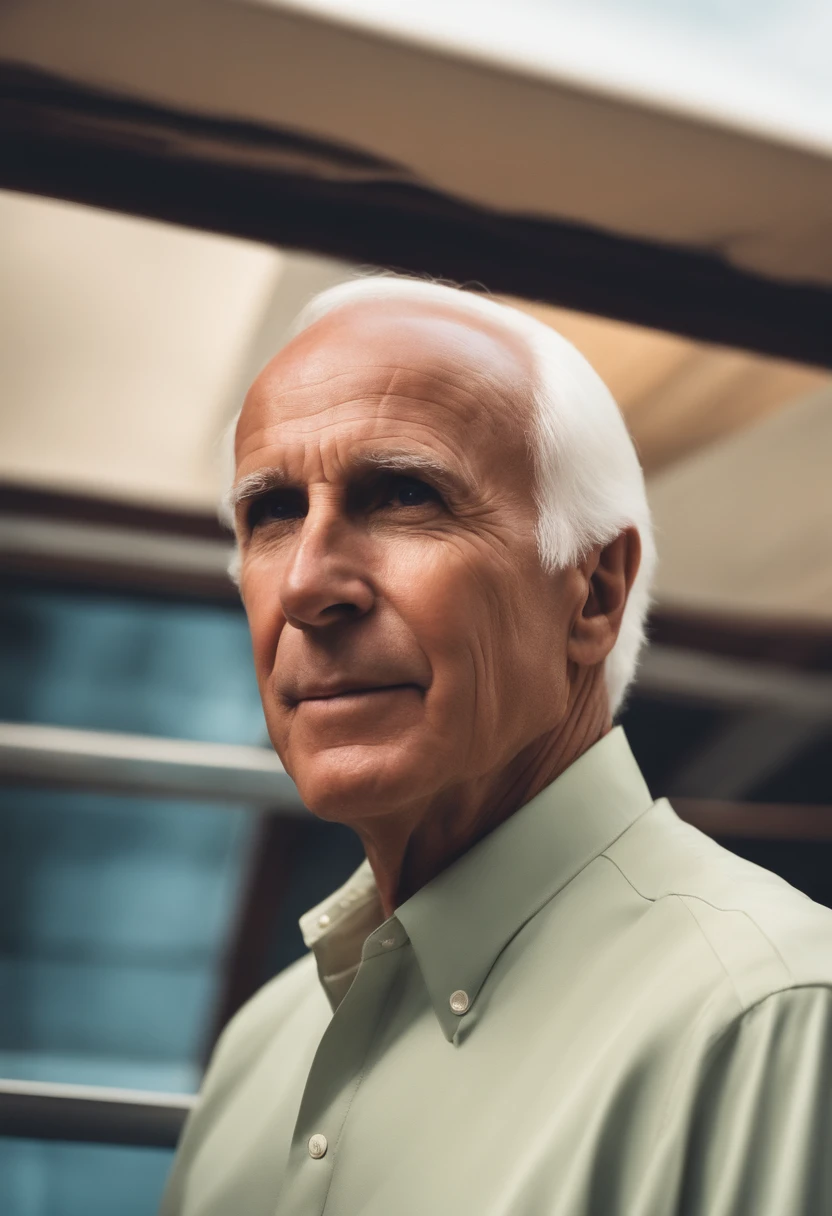 Jim rohn with a focused face