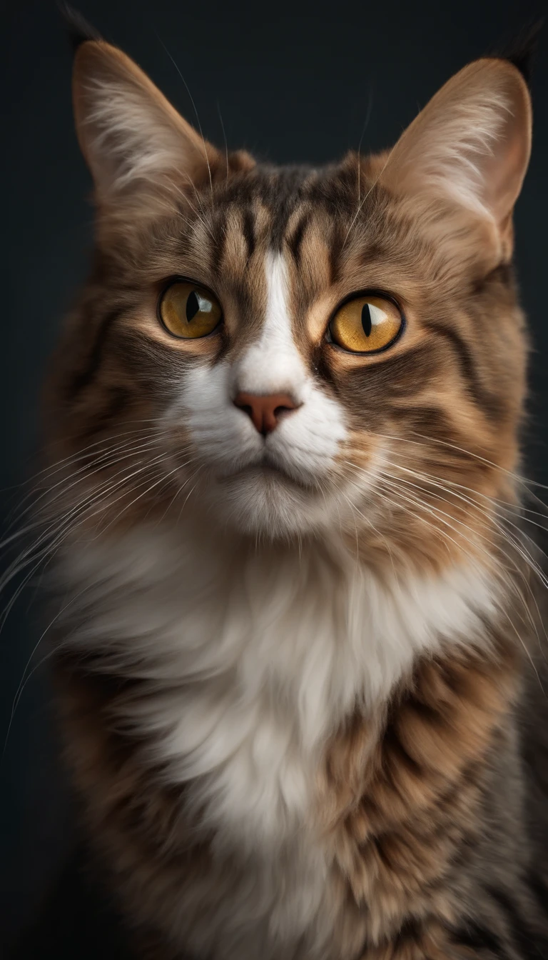 cat, masterpiece, best quality, extremely detailed, cinematic lighting, detailed fur and eyes, 8k, realistic, award winning, photograph