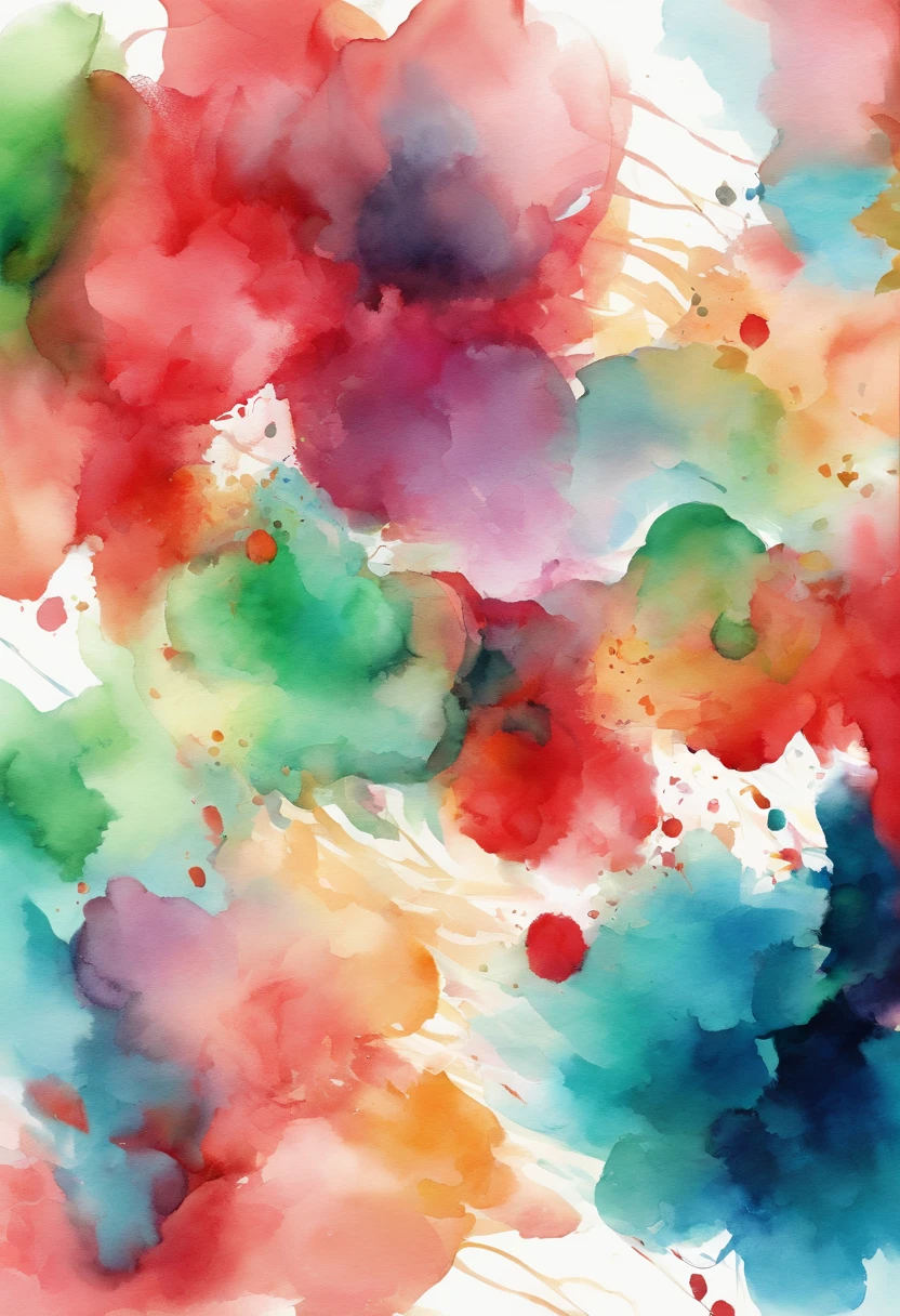 3d aquarela abstrata,fundo escuro,high resolution,alta qualidade,colorido,verde,vermelho,azul