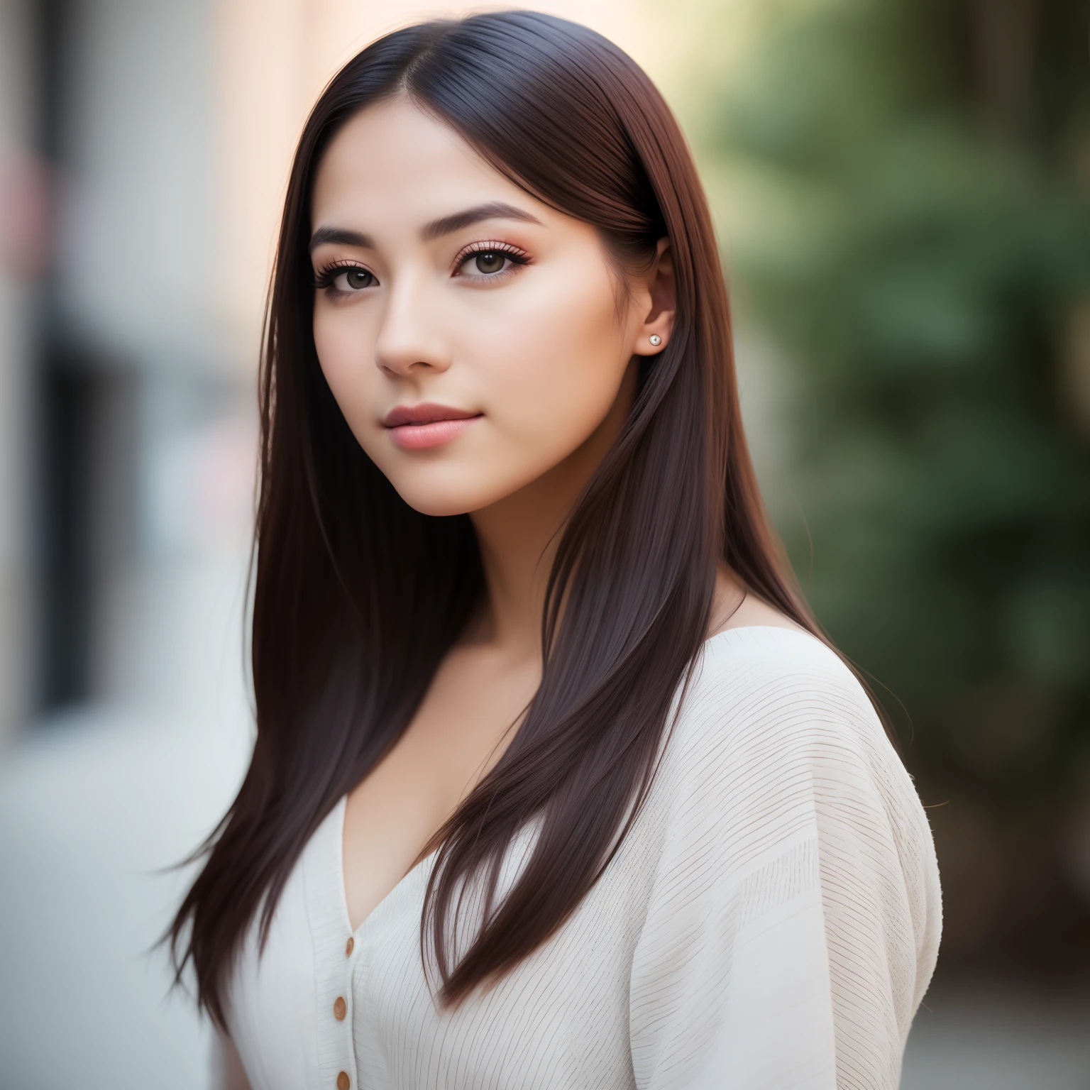 A pretty girl,looking at the viewer,light makeup,(photo-realistic:3),realistic photograph, with professional color grading, shot in 8K with a F2.4 aperture and 35mm lens,realistic face.