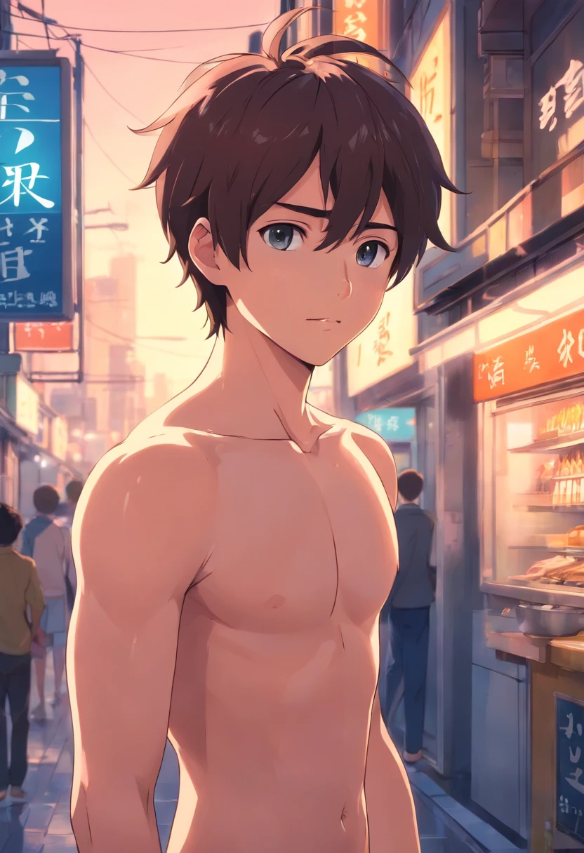 Boy,naked,Asian,sweat,Real,ads