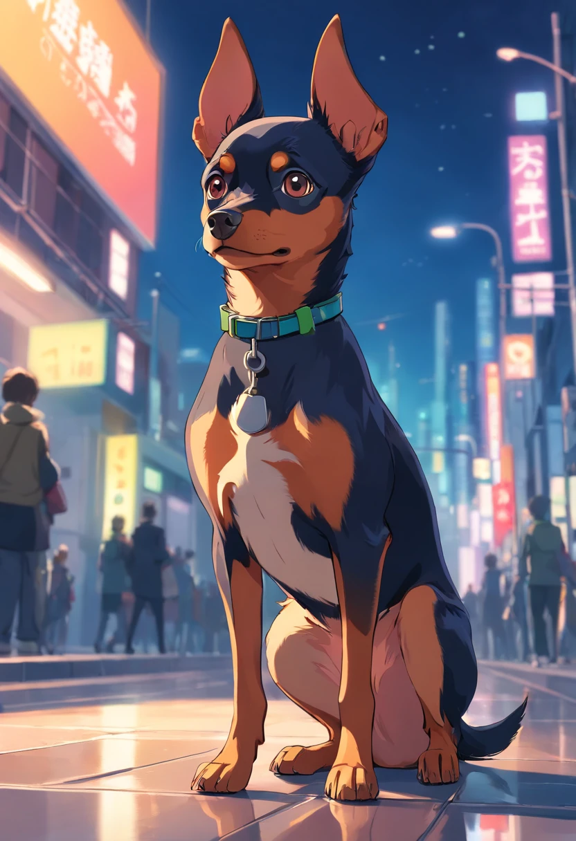 baby pinscher, olhos sonolentos, olhos sonolentos, corpo inteiro