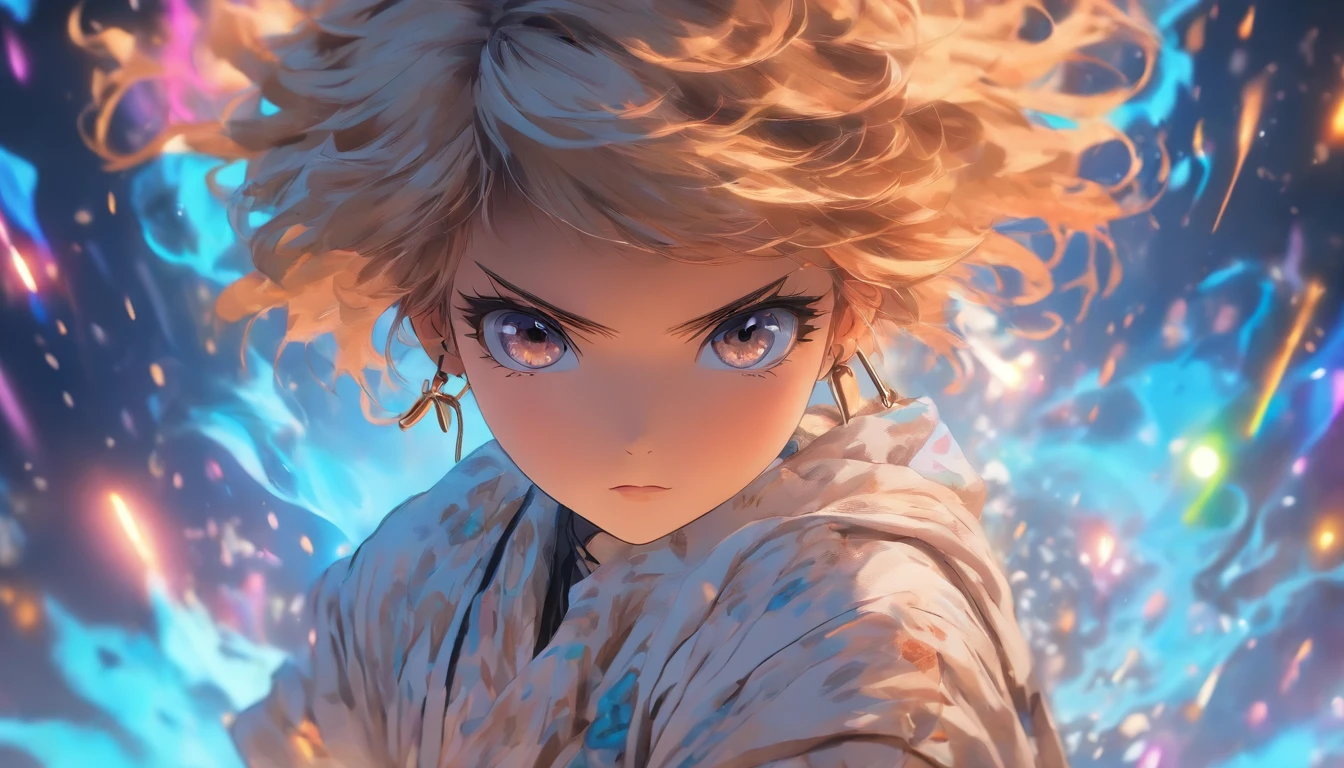 A girl with a collar ,China ink painting,water ink,ink,Smudge,China-style,Cartoon girl,chunky,short detailed hair,Issuing,中景 the scene is,Full body like,dynamic viewing angle,Dynamic lines,super-fine,ultra - detailed,high qulity,8K ,Sharply focus the eyes,中景 the scene is,Full body like,oc rendered