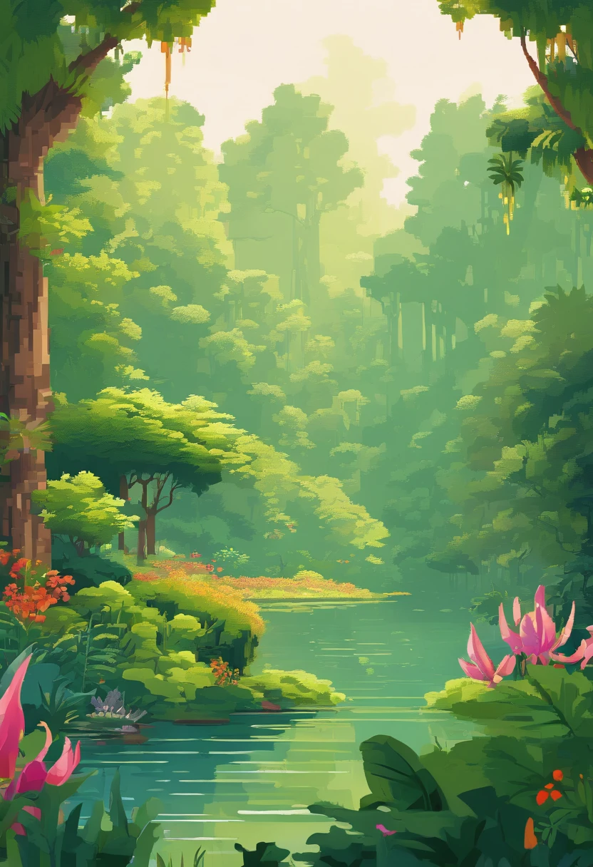 (best quality,4k,8k,highres,masterpiece:1.2),ultra-detailed,(realistic,photorealistic,photo-realistic:1.37),nature,green,plant,Google Pixel wallpaper, lush forest,majestic trees,soothing atmosphere,sunlight filtering through the leaves,fresh air,birds chirping,serene and calm,tranquil,peaceful setting, vivid colors,crisp and clear details,detailed patterns on leaves,variety of plant species,tropical paradise,refreshing,immersive,scenic beauty,sumptuous foliage,fine textures,artistic interpretation,mystical aura,fantastical,grotesque,elaborate,fantasy-like,magical,mystical,ethereal,illuminated,luminous,soft and warm lighting,faint fog,bokeh effect,depth and dimension,wonderful composition