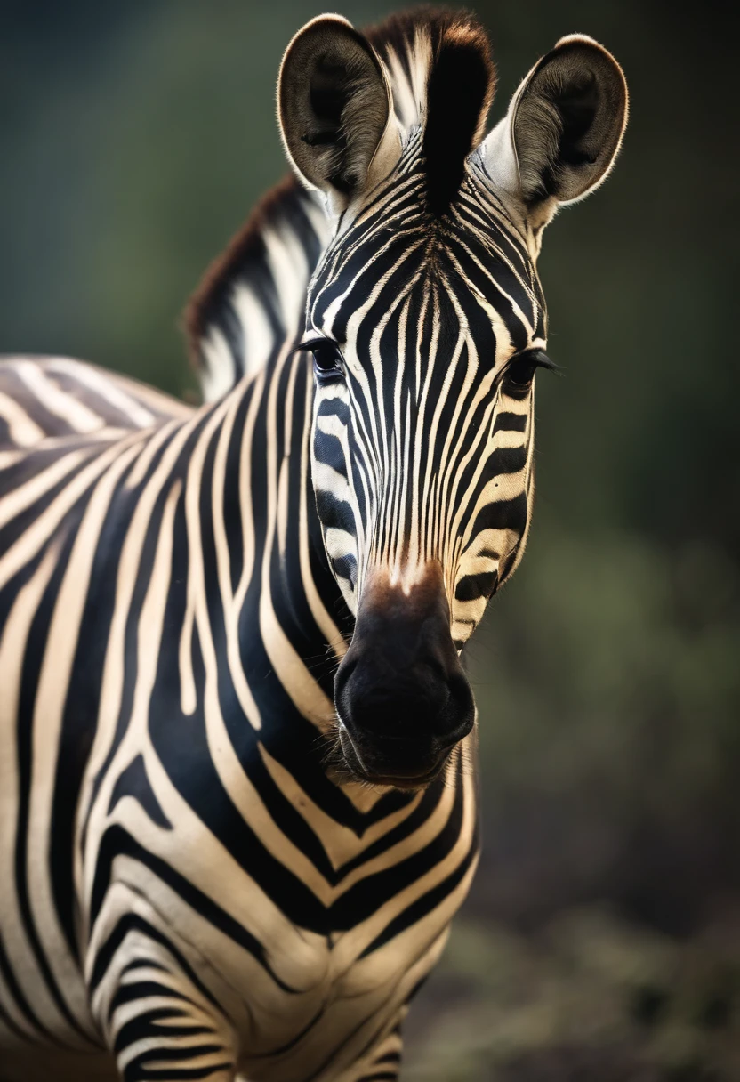 zebra, com pelagem em  formato de codigo qr pelo corpo