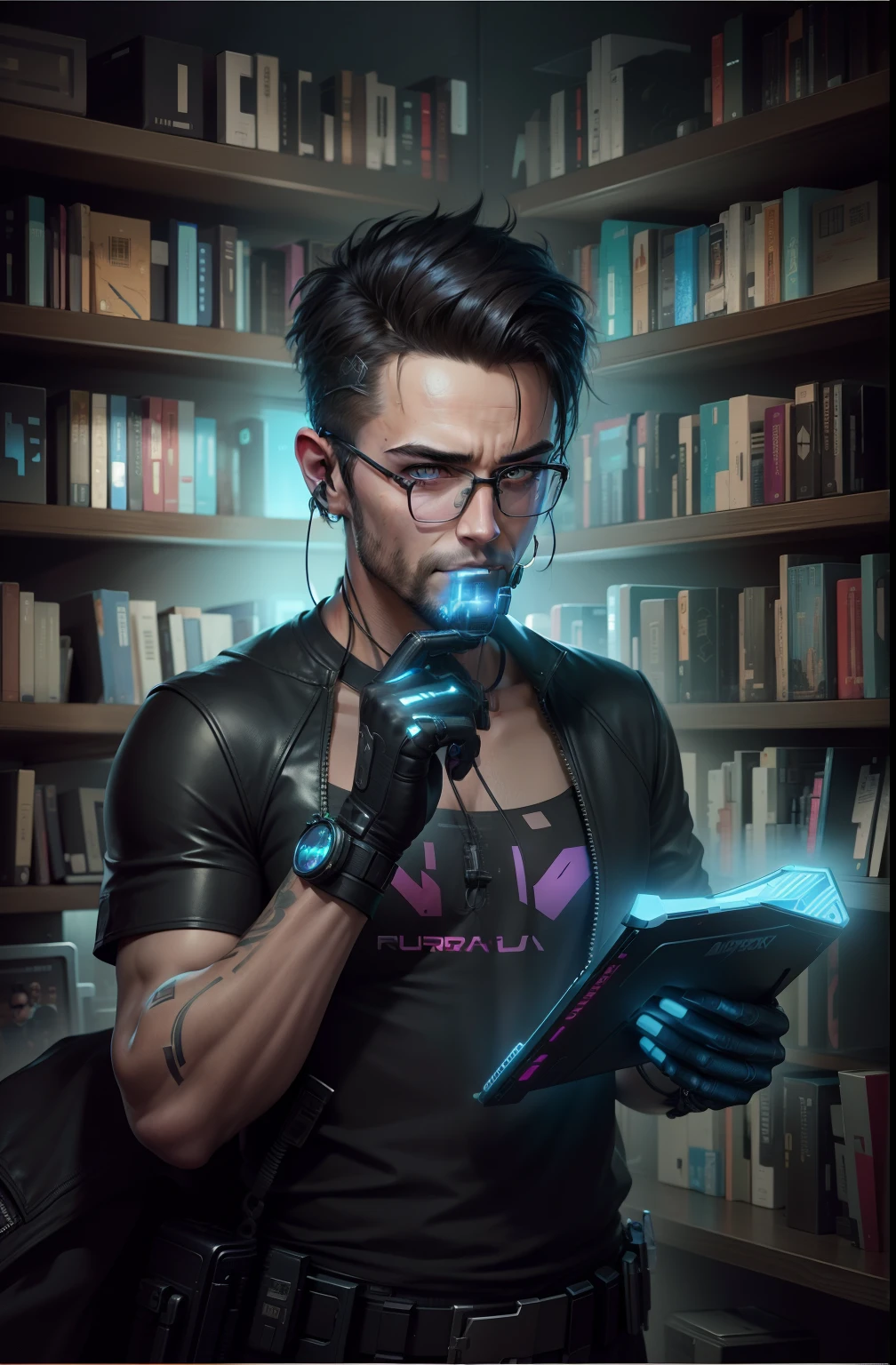 Change background Cyberpunk Handsome boy realistic Face.8k Ultra realistic