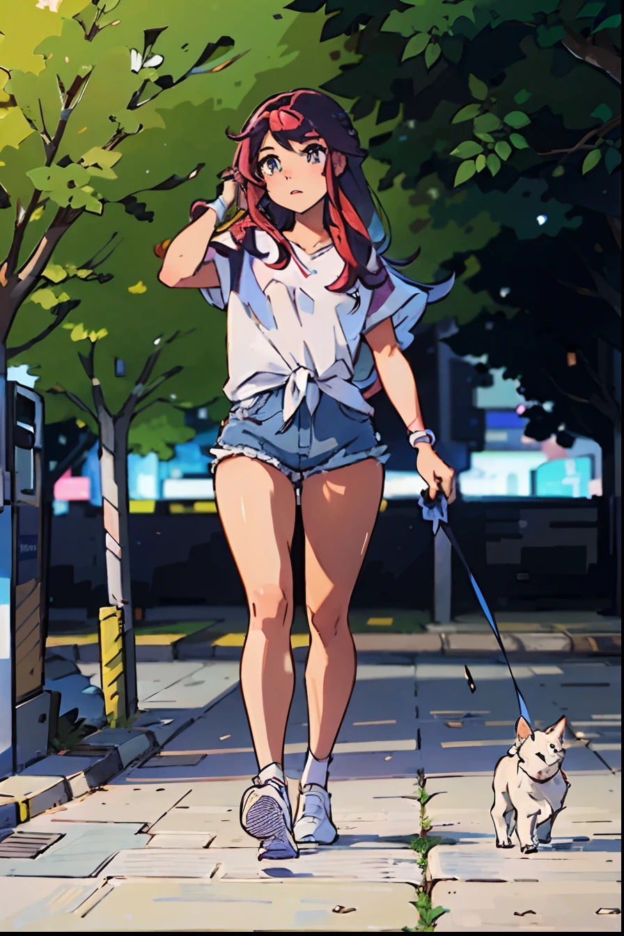 (best-quality:0.8), perfect anime illustration, extreme closeup portrait of a pretty woman walking through the city, vivid colors, soft glowing light, flowing hair, detailed eyes and lips, fashionable outfit, dynamic pose, bustling urban background, cinematic perspective