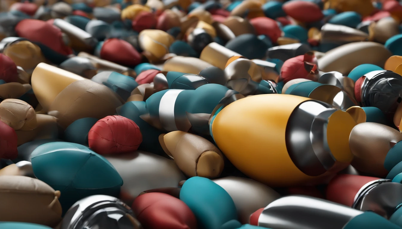 imagem de fuguetes e torpedos papel de parede futurista em "3D" realista