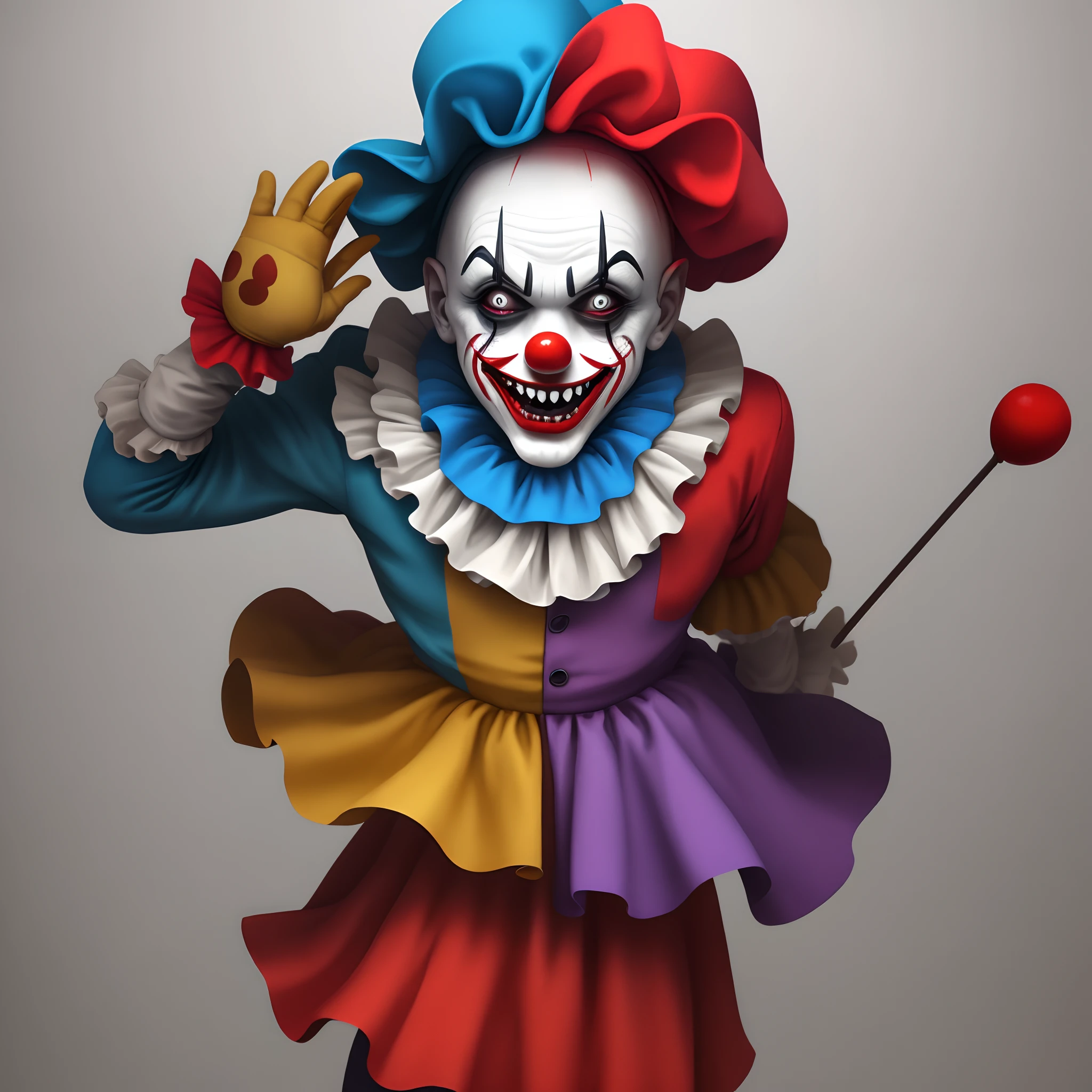 clown fighting
