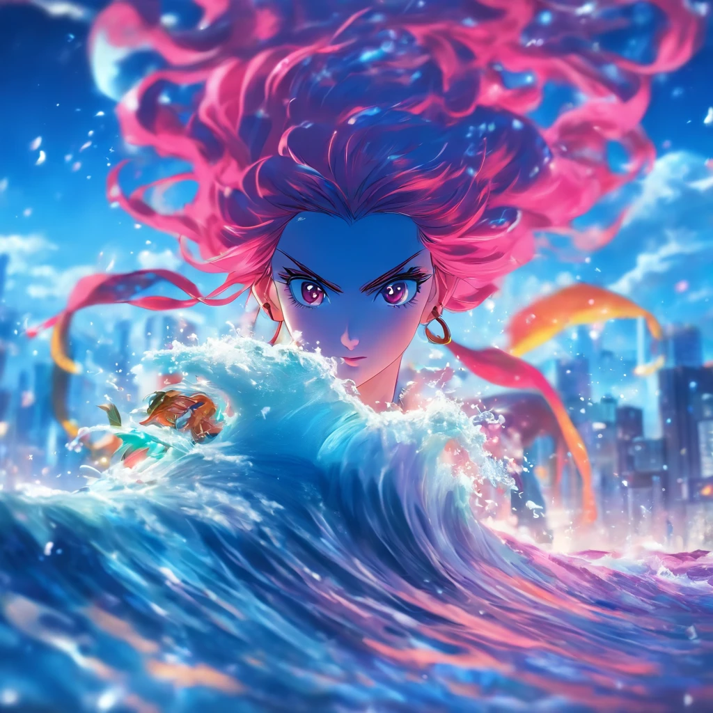 (Masterpiece, Best quality), 1girll(atenea_Asamiya Palace), Gymnastics girls,Rolling,highly detailed surreal vfx,China ink painting,water ink,ink,Smudge,downpours,Get wet,water,Jets of water surround you,Gravity-resistant water column,Spiral,China-style,中景 the scene is,super-fine,ultra - detailed,high qulity,8K ,中景 the scene is,Full body like,oc rendered