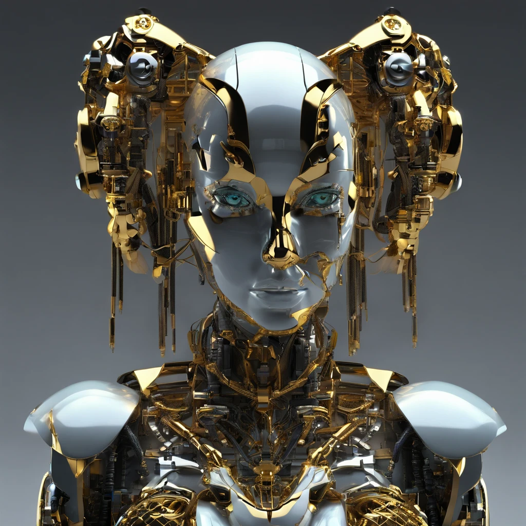 The golden butterfly rests on her neck where her thoughts are kept in jade, masterpiece, best quality
