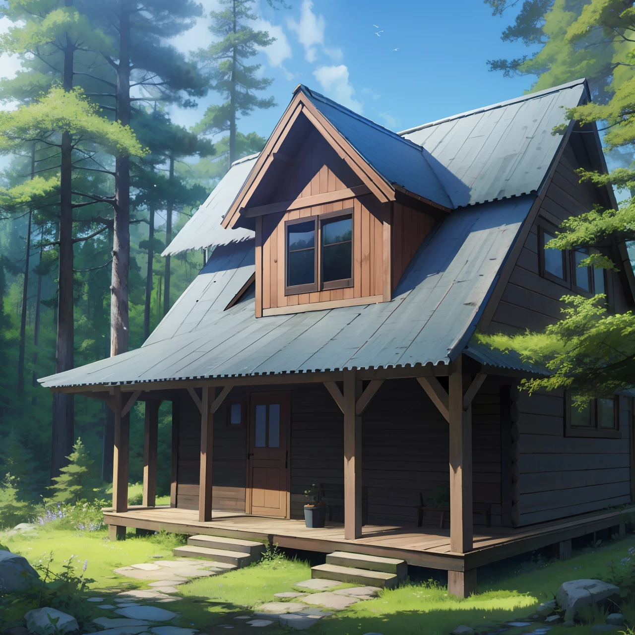 Wooden House in the Forest