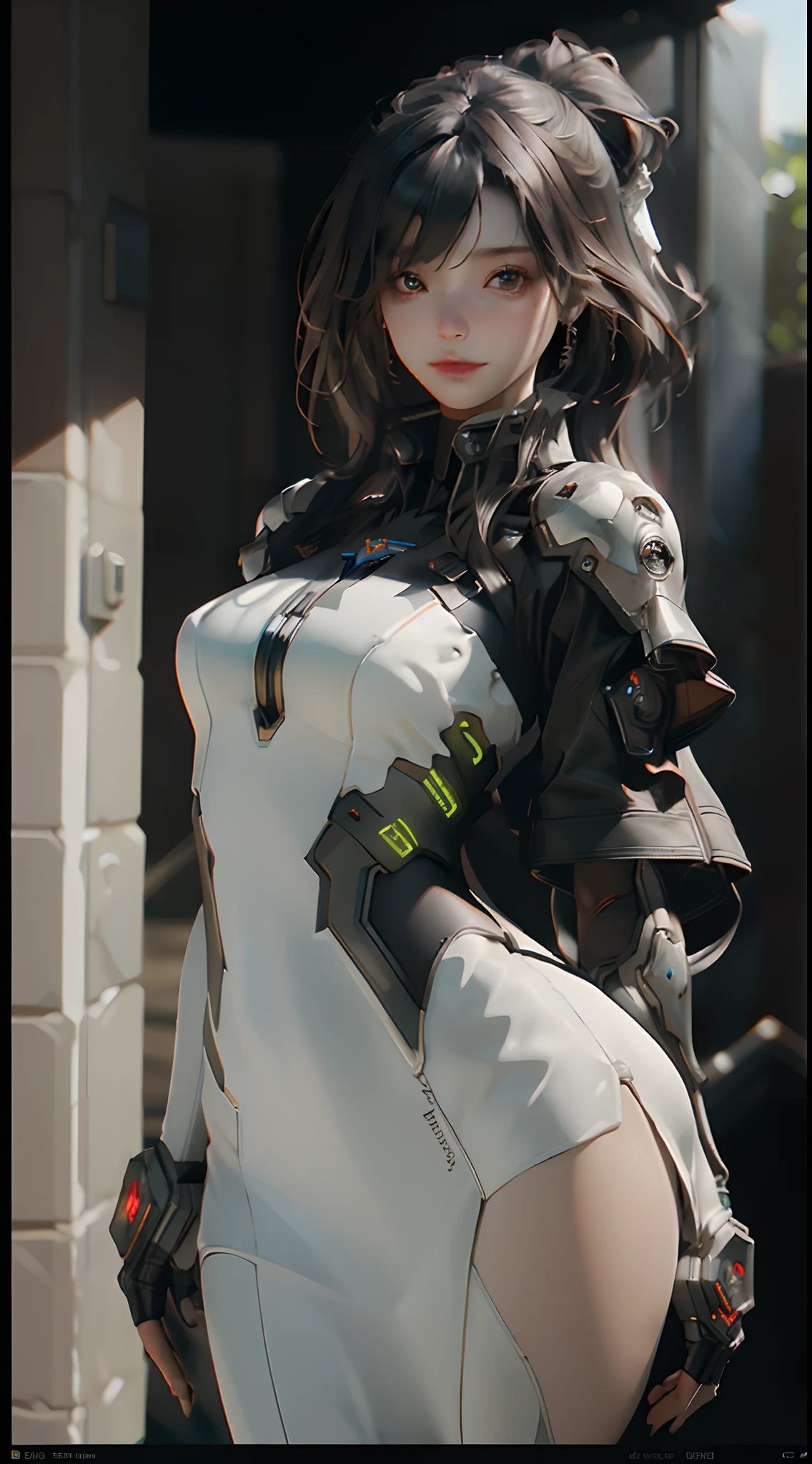 ((Best quality)), ((masterpiece)), (detailed:1.4), 3D, an image of a beautiful cyberpunk female,HDR (High Dynamic Range),Ray Tracing,NVIDIA RTX,Super-Resolution,Unreal 5,Subsurface scattering,PBR Texturing,Post-processing,Anisotropic Filtering,Depth-of-field,Maximum clarity and sharpness,Multi-layered textures,Albedo and Specular maps,Surface shading,Accurate simulation of light-material interaction,Perfect proportions,Octane Render,Two-tone lighting,Wide aperture,Low ISO,White balance,Rule of thirds,8K RAW,