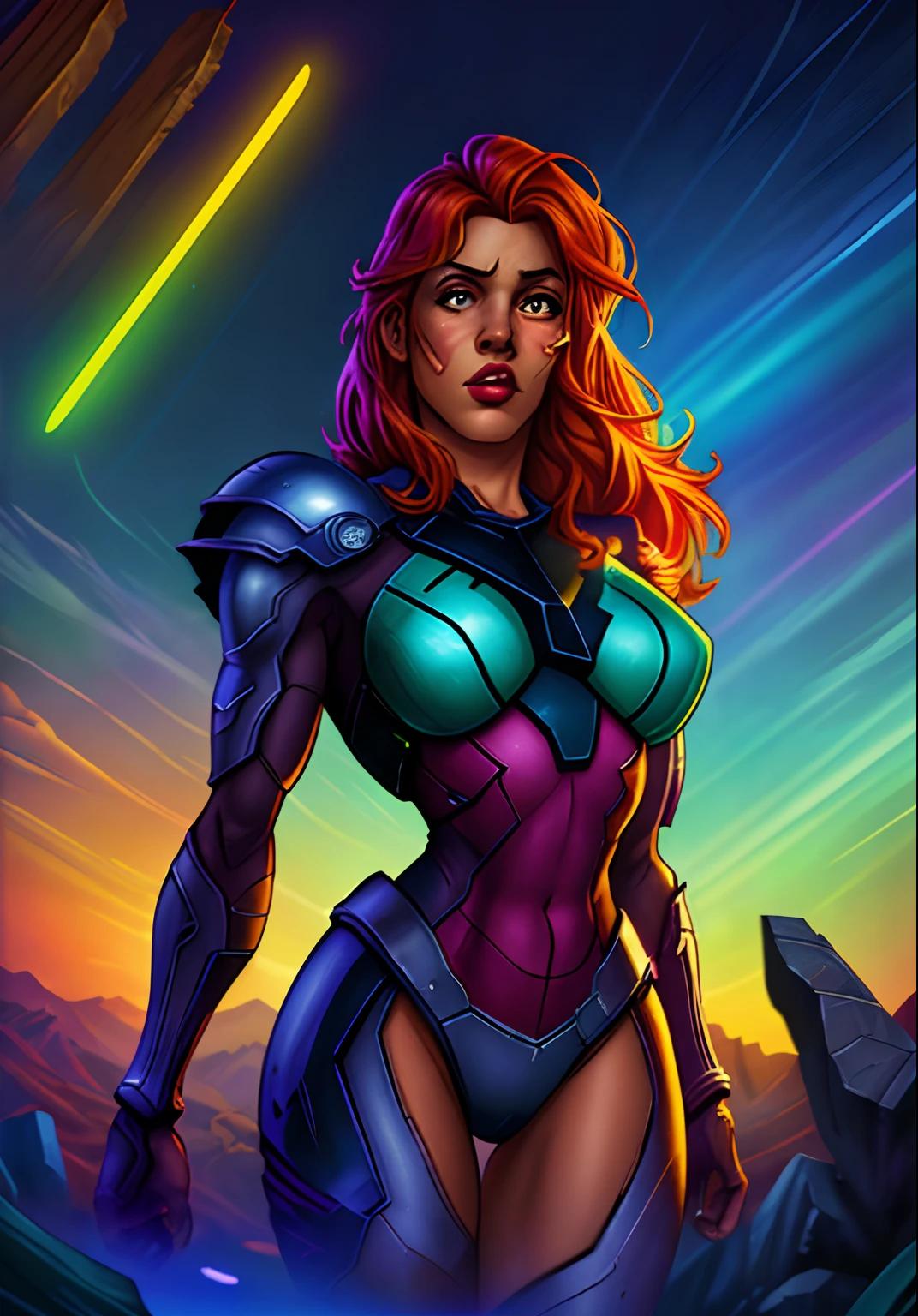 DESENHO COLORIDO, ESTILO COMICS, LINEART, VETOR, cinematic lighthing, HDR, 8K, foco nítido