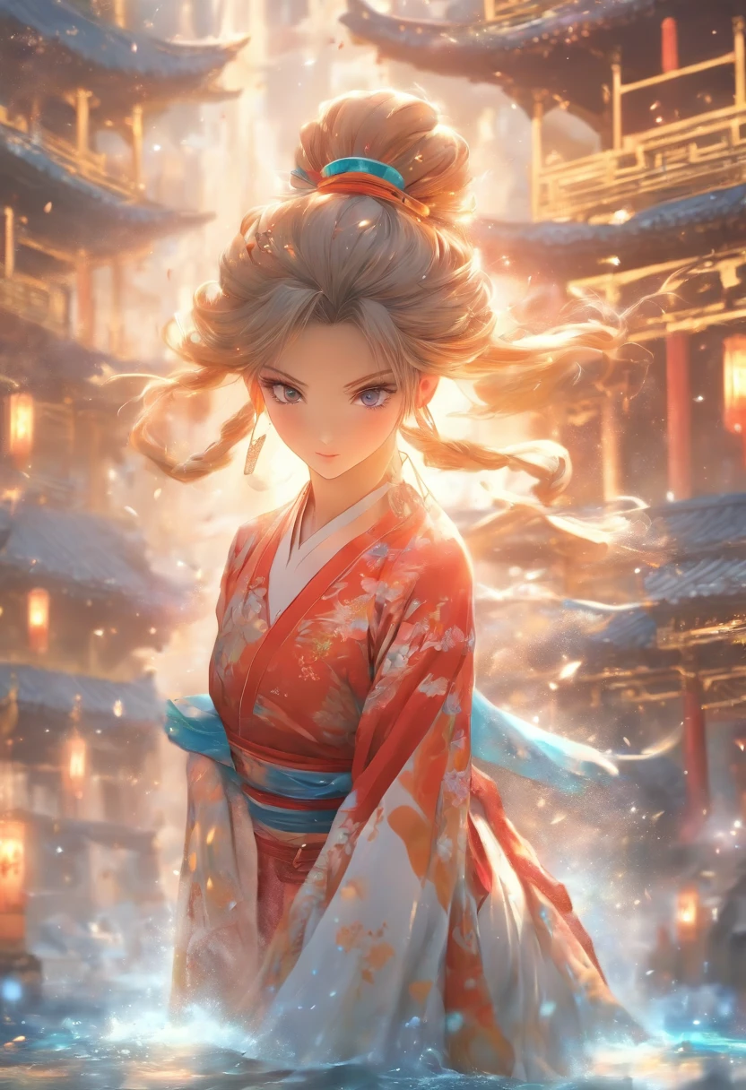 (Masterpiece, Best quality), 1girll(atenea_Asamiya Palace), Gymnastics girls，Rolling，highly detailed surreal vfx，China ink painting，Smudge，China-style，中景 the scene is，super-fine，ultra - detailed，high qulity，8K ，中景 the scene is，Full body like，oc rendered