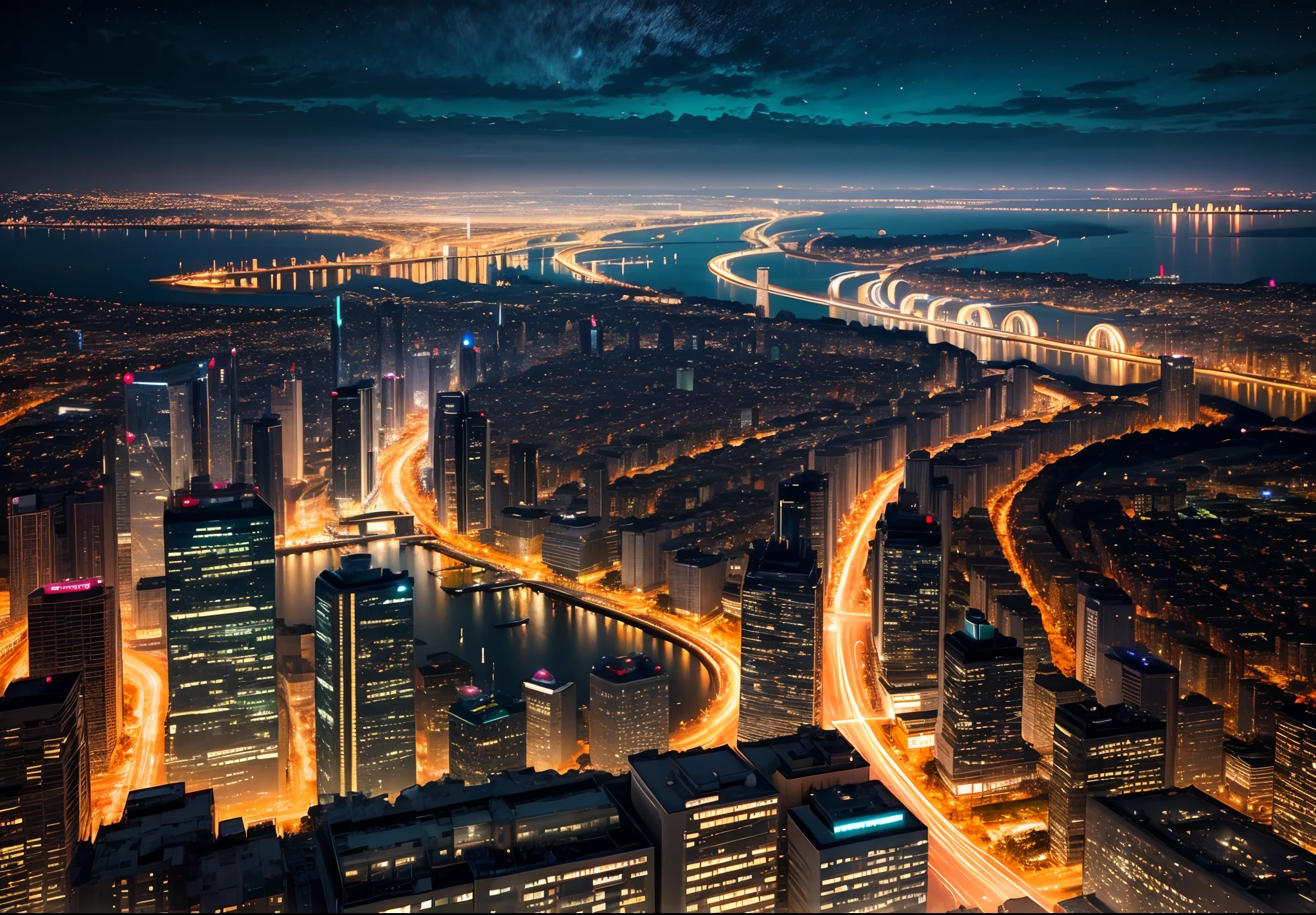Modern cityscape: City views、modern、
Beautiful night view、beatiful lights、