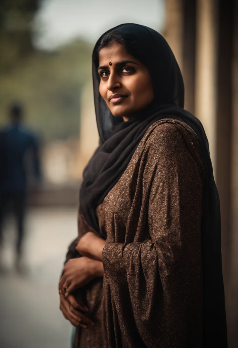 Portrait of a indian muslim lady