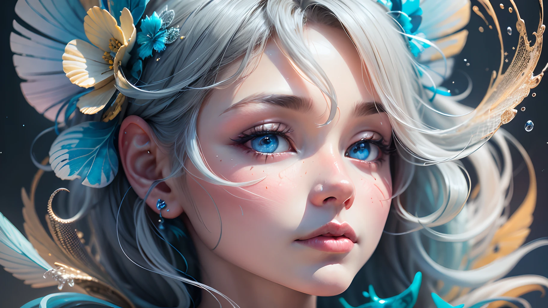 breathtaking art by Tyko Sallinen strybk style, kids story book style, made of water, muted, colors, watercolor style ultra highly detailed, detailed a animal (toys:1.6) Shimmering swirling glitter, digital painting, highly detailed, filigree, intricated, Miki Asai Macro photography, close-up, hyper detailed, trending on cgsociety by alberto seveso, Hans Zatzka . award-winning, professional, highly detailed --auto --s2