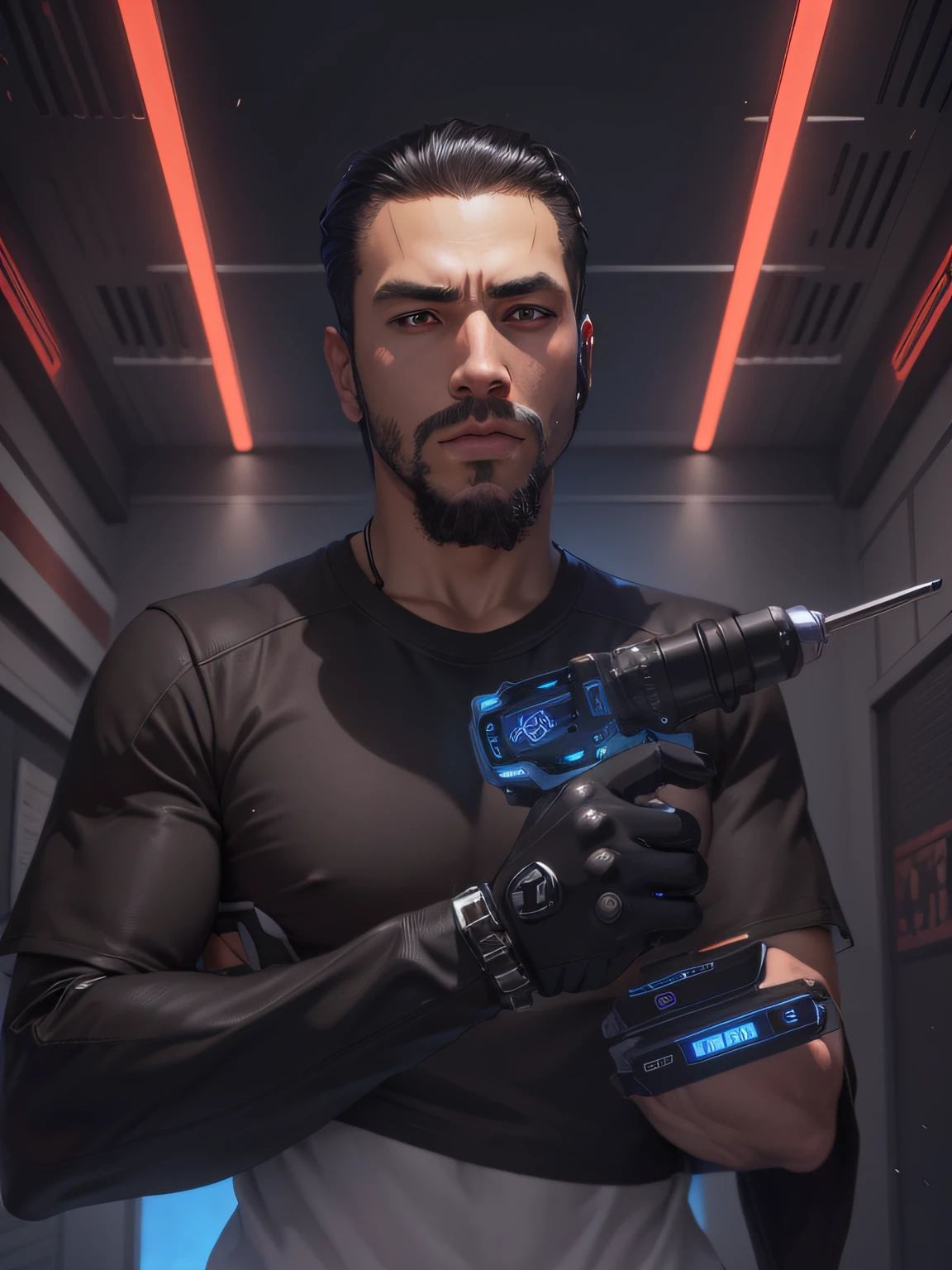 personagem de anime (Big) cabelo preto, Fleet Series Style, estilo de arte moe anime, do videogame Azur Route, Biomechanics OP AI, mais bem classificado no Pixiv, best quality, HD 8K, lacuna na coxa,