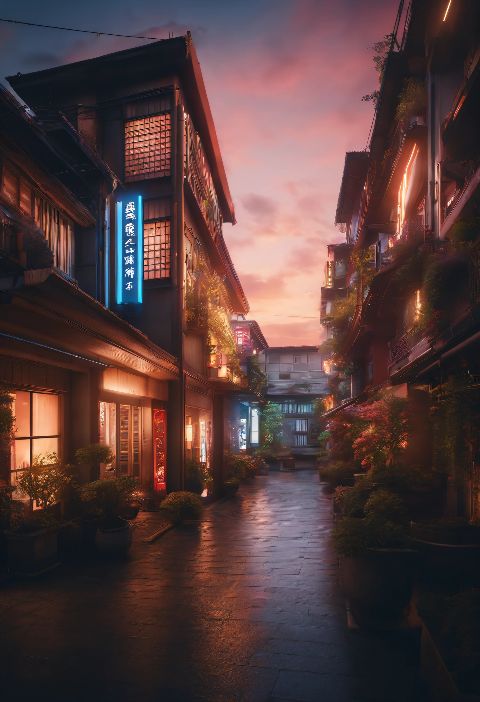 There is an apartment in the middle of the city of Japan, facing the building, neon lights, indicating this is a very special apartment. (best quality,4k,8k,highres,masterpiece:1.2), ultra-detailed, (realistic,photorealistic,photo-realistic:1.37), HDR, UHD, sharp focus, professional, vivid colors, bokeh, portraits, landscape, anime, sci-fi, photography, concept artists, (modern, futuristic) style, (vibrant, colorful) color palette, (ambient, soothing) lighting