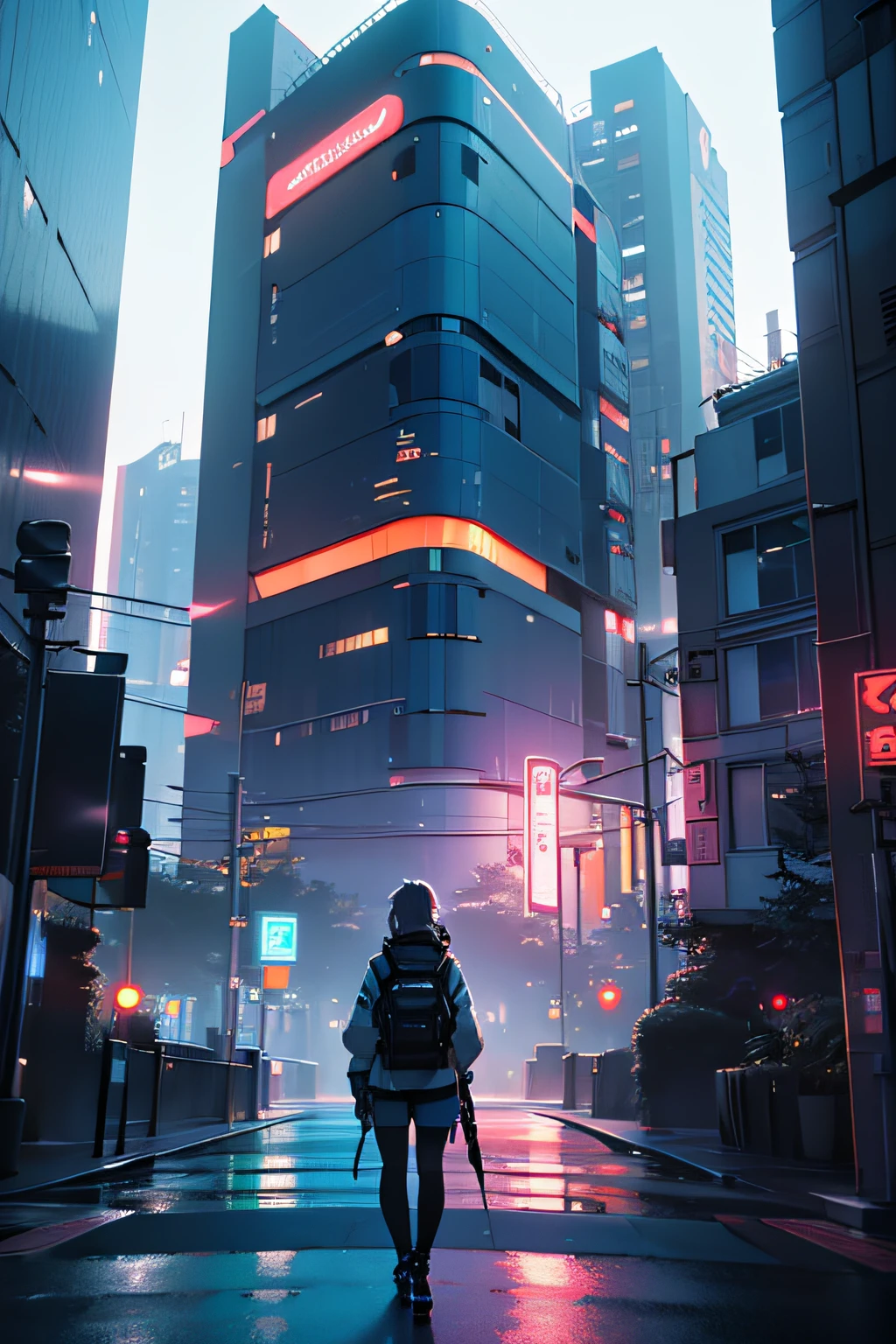 There is an apartment in the middle of the city of Japan, facing the building, neon lights, indicating this is a very special apartment. (best quality,4k,8k,highres,masterpiece:1.2), ultra-detailed, (realistic,photorealistic,photo-realistic:1.37), HDR, UHD, sharp focus, professional, vivid colors, bokeh, portraits, landscape, anime, sci-fi, photography, concept artists, (modern, futuristic) style, (vibrant, colorful) color palette, (ambient, soothing) lighting, thumbnail size