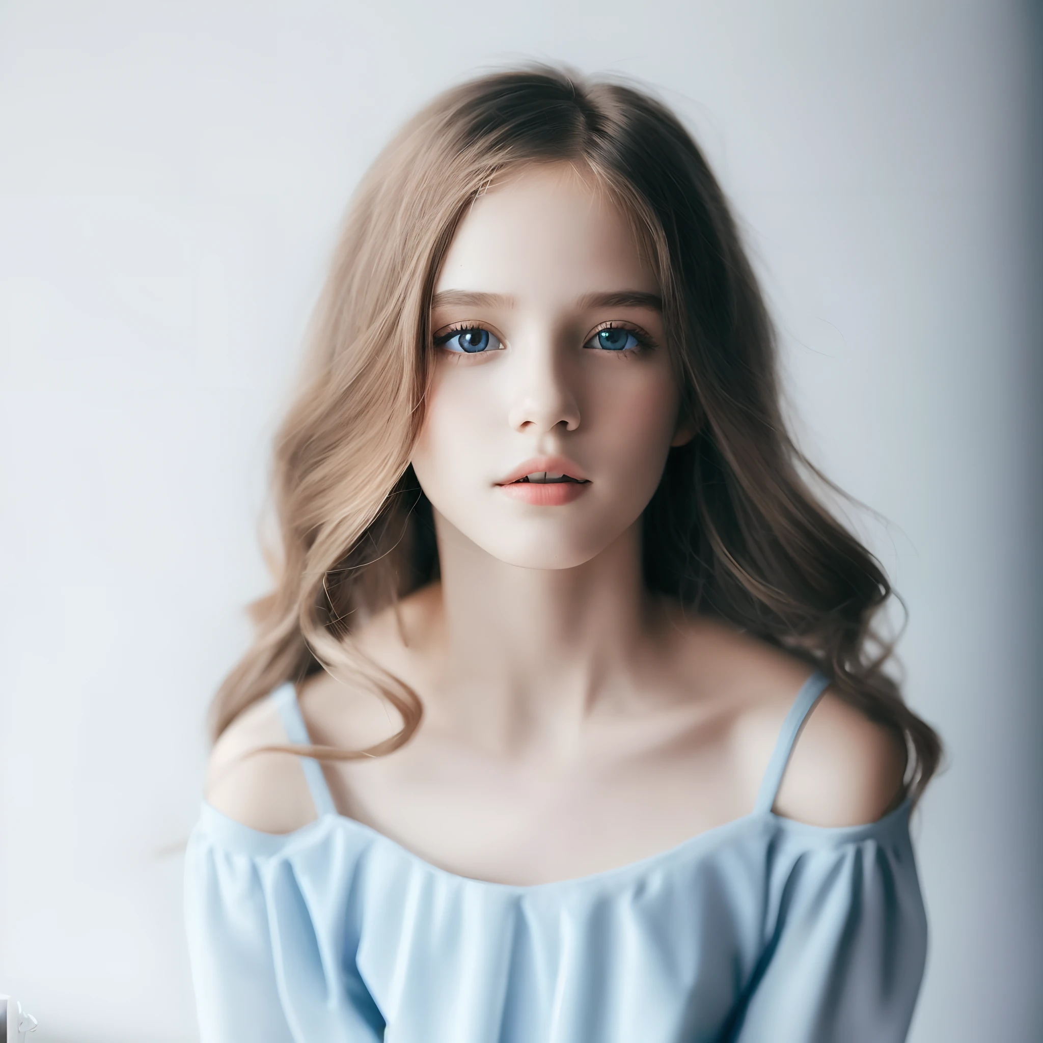 There's a young woman with long hair and a blue dress, lindo modelo jovem, modelo bonito da , menina bonita, menina modelta, menina jovem bonitariga, a stunning young ethereal figure, imagem retrato bonita, menina jovem e bonito, mbonito, menina muito bonita, foto retrave 8 k, lindo bonito, modelo muito bonito, bonito bonito