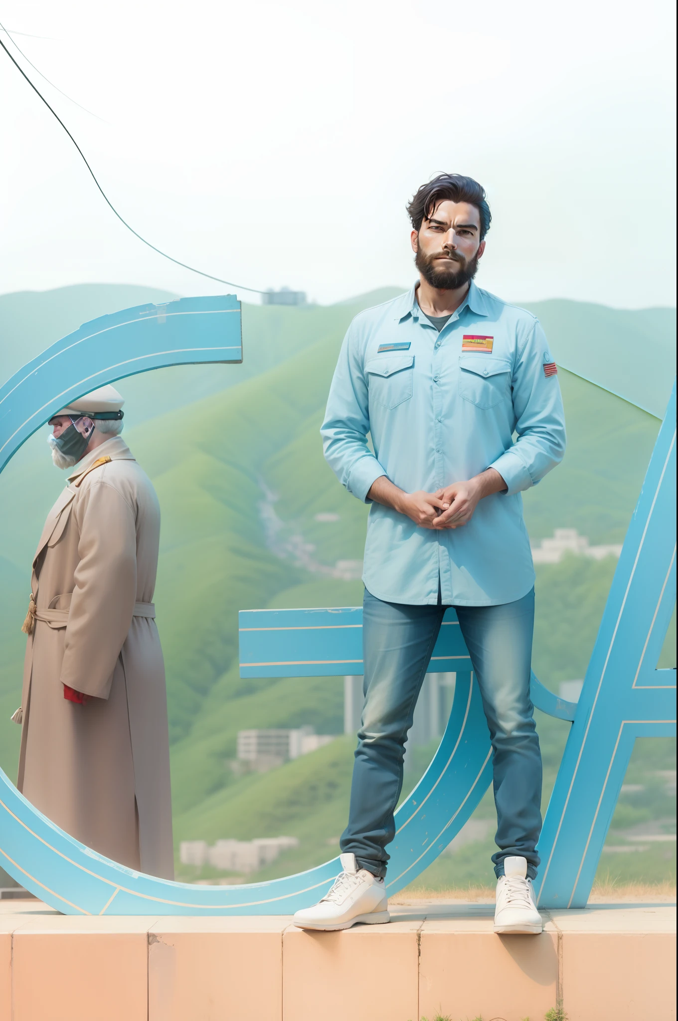 Capture the essence of an idealistic world where communism reigns supreme. Show the beauty of a single state where everyone works together for a brighter future. Emphasize the realism and high quality of the image, highlighting the details of this utopian society.