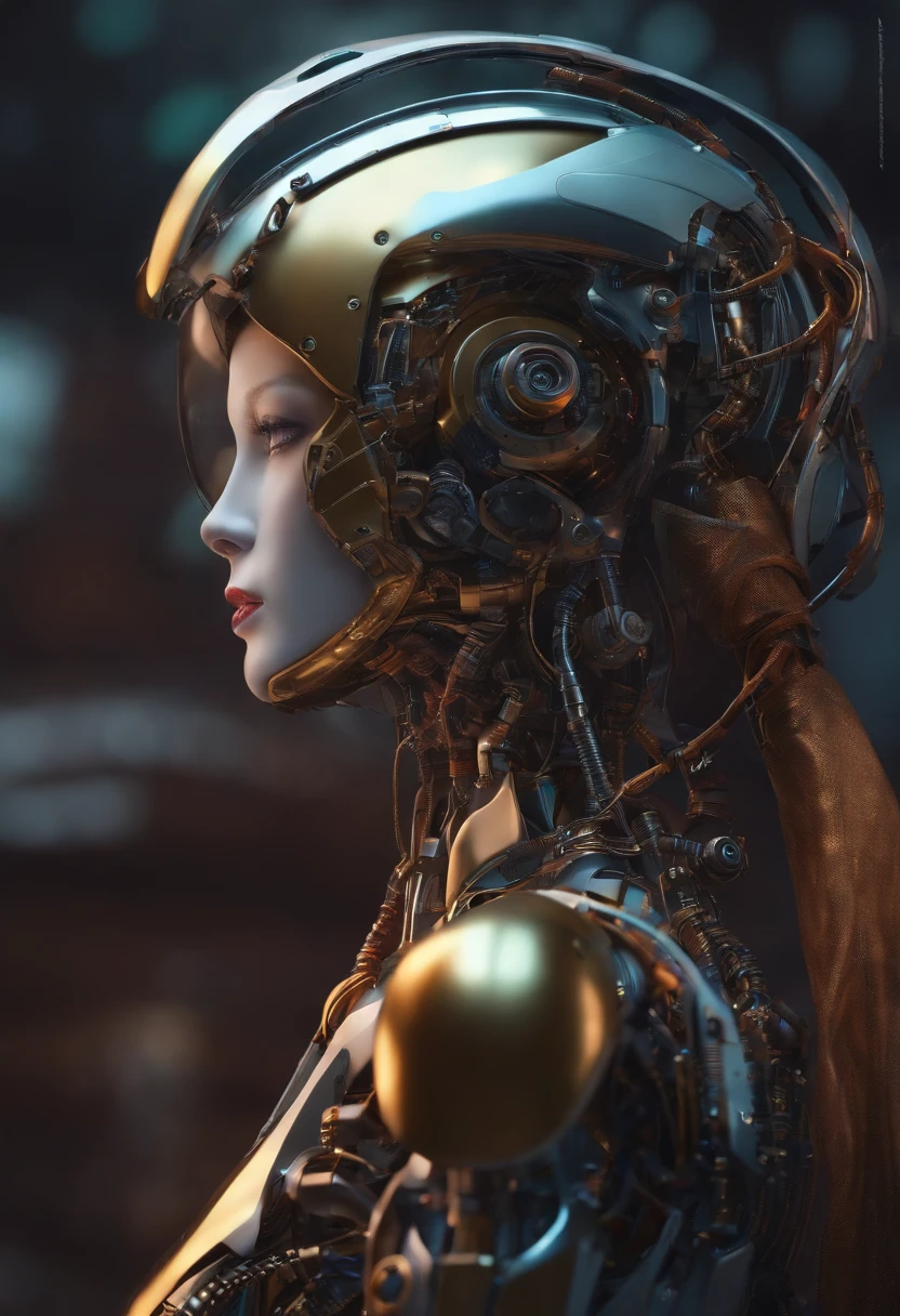 Realistic image: female robot
