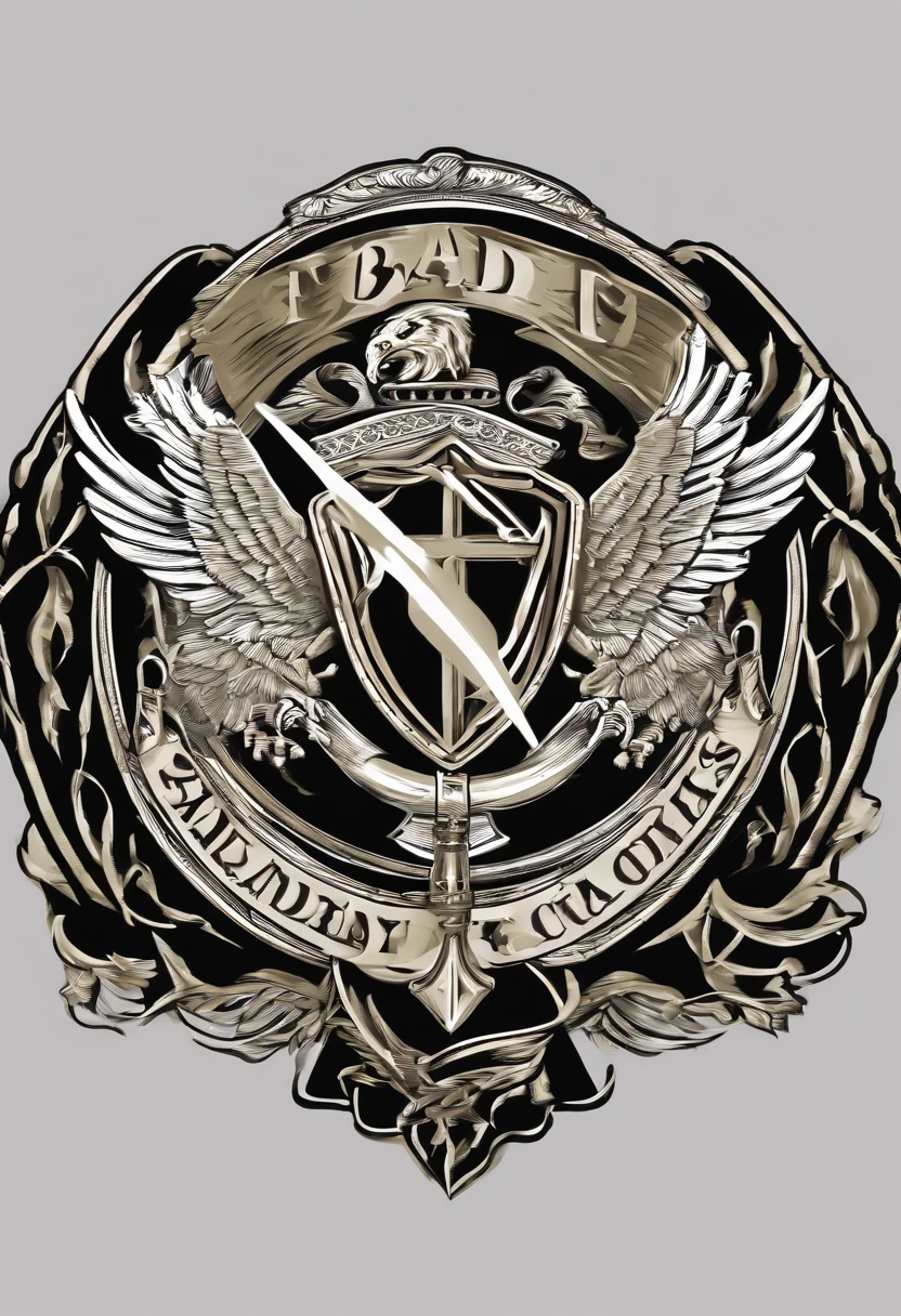 Create a logo to be the flag of a worldwide organization of exorcists, bandeira militar