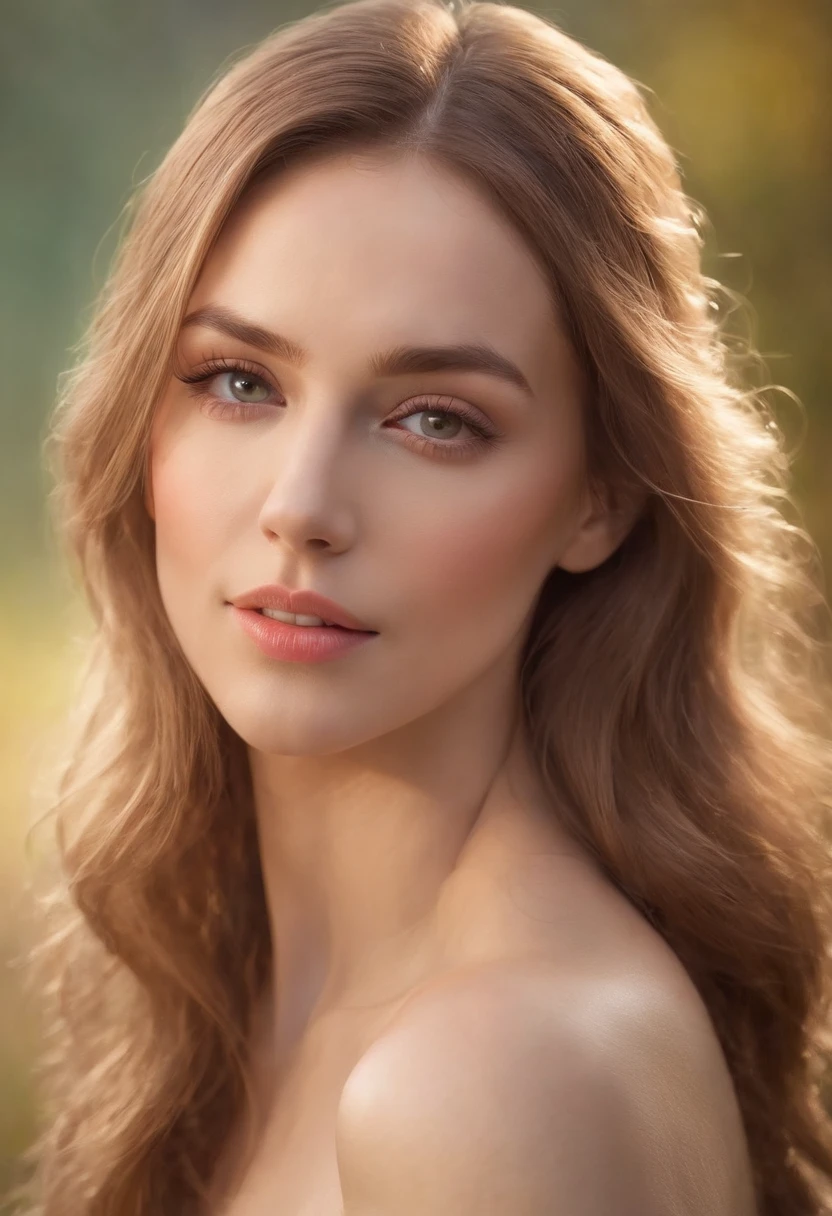 Beautiful and intricate sculptural portrait of a woman, gorgeous and elegant, perfec long hair and dress , 25 years old, [[[[close up]]]], [[[[[chest]]]], [[[[[neck]]]], [[[[shoulders]]] ], perfect eyes, perfect iris, perfect lips, perfect teeth, perfect skin, soft front light, glow, HDR (muted colors: 1.2), crystal, beautiful and intricate sculpted portrait of a woman in a detailed art style, a rainbow that combines elements of realism and fantasy by artists such as Phil Koch and Joseph Christian Leyendecker. with a companion fox in a detailed art style, a rainbow that combines elements of realism and fantasy by artists such as Phil Koch and Joseph Christian Leyendecker.