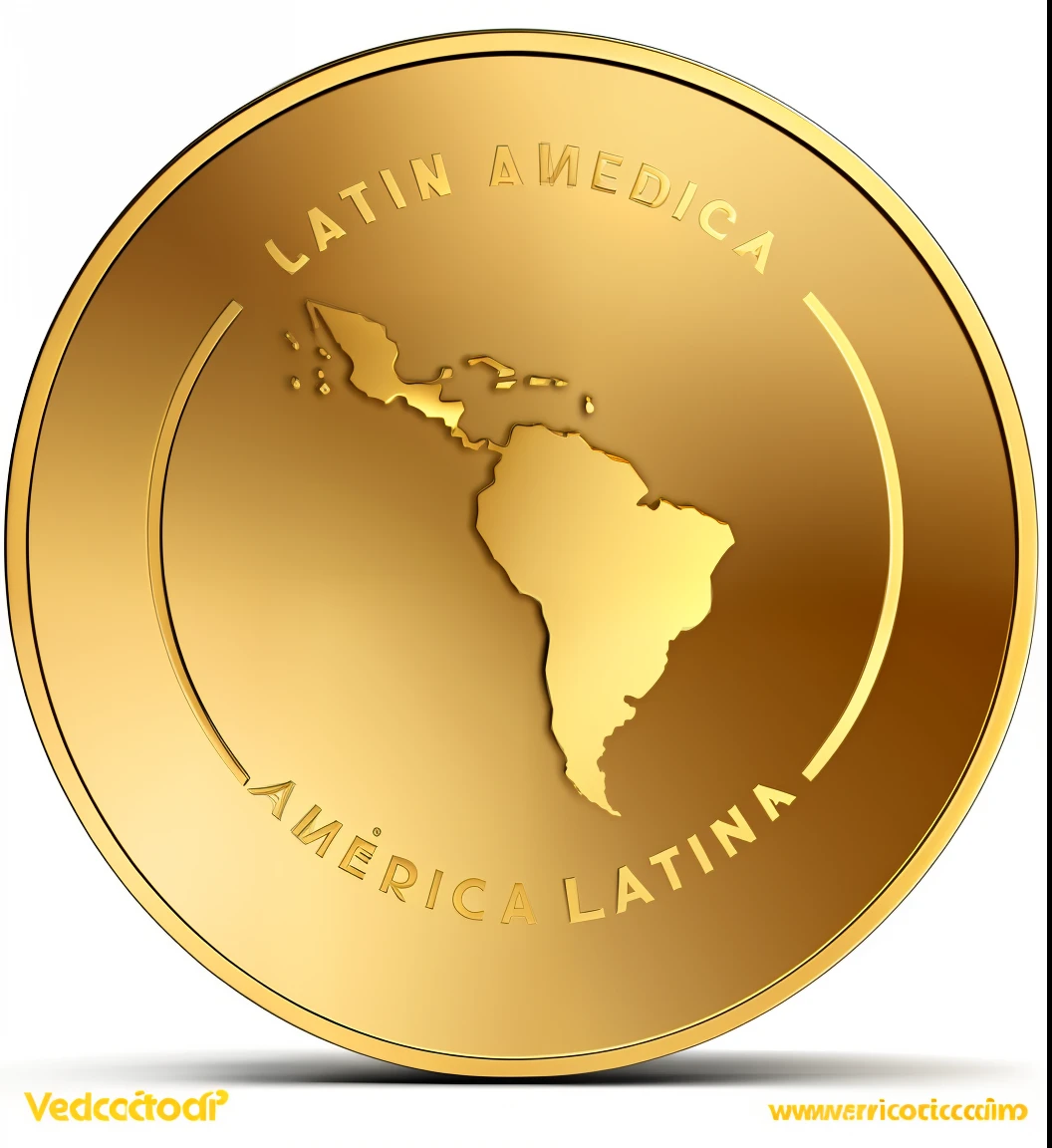 create a gold coin, vector logo, professional and realistic image, Ultra HD, realistic, clear white background image, cryptocurrency.