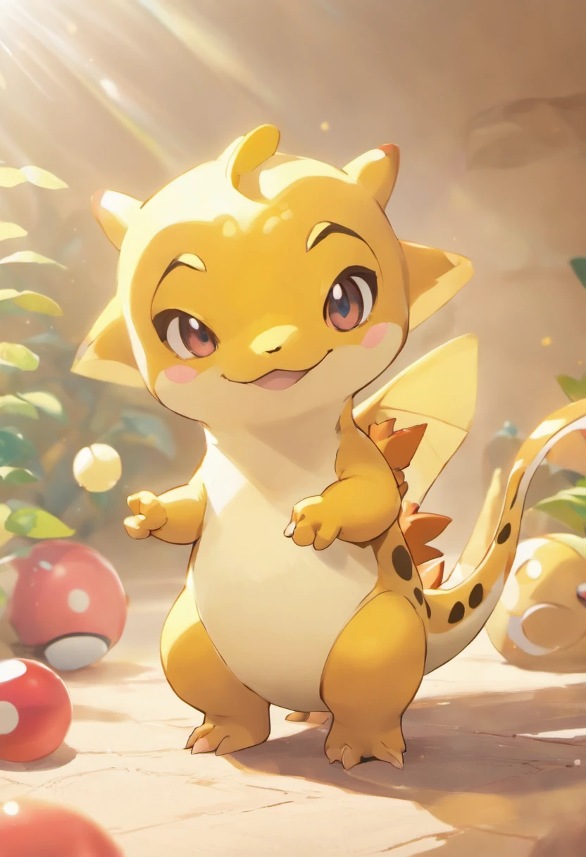 Cute kawaii dinosaurs,Popmart blind box,Bright background,arte 3D,depth of fields,pixar trend,hyper realisitc,Ray traching,Complicated details,animation lighting,full bodyesbian,standing on your feet