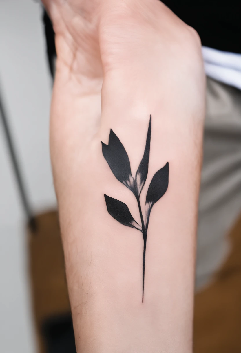 male tattoo on the forearm