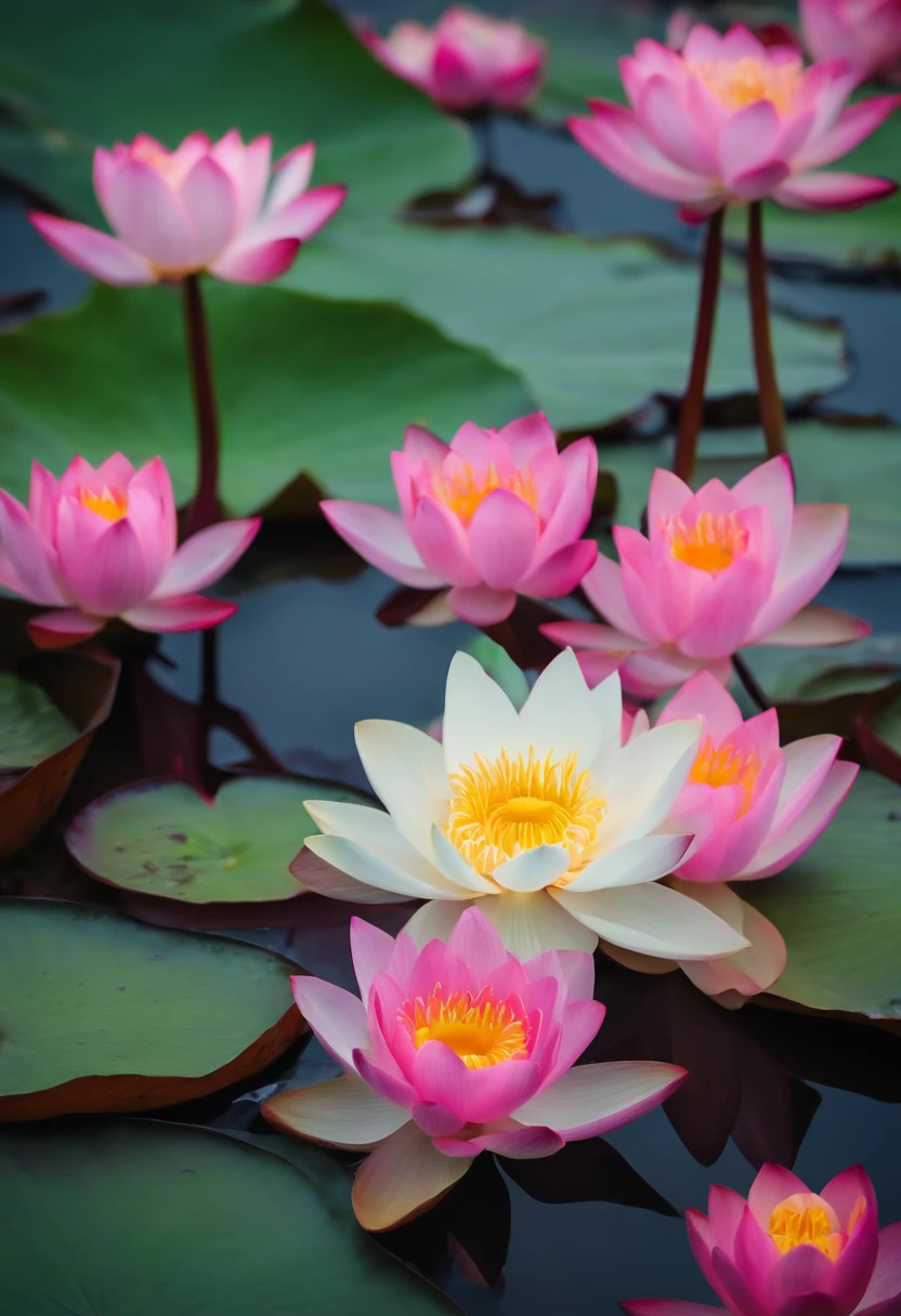 Full of lotus flowers