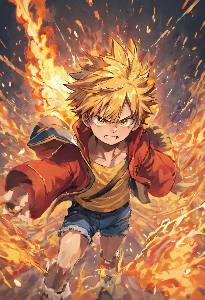 Create awesome posters,Apresenta a quinta engrenagem Luffy como protagonista "one piece" No calor do momento. Capture the essence of your fiery determination and indomitable spirit,Pois ele desencadeou sua ira sobre seus inimigos. Mantenha-o curto, ousado, E transmitem fortemente o poder bruto da raiva de Luffy.