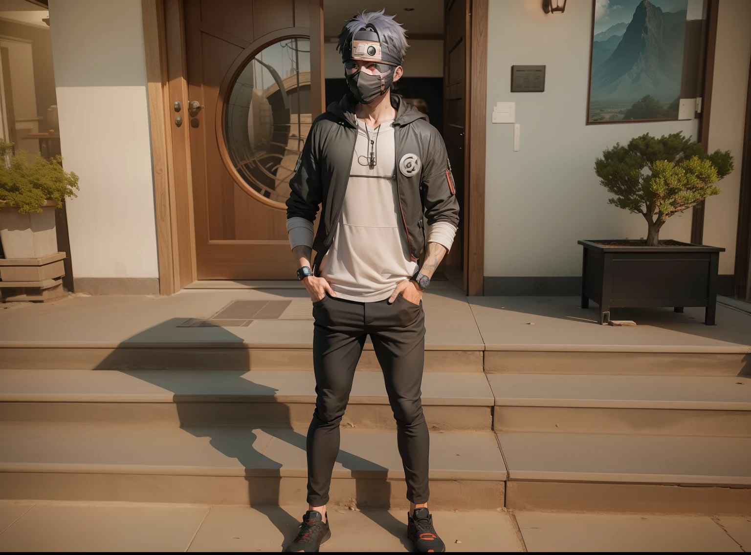 Make it look like obito and make it realistic 8k ultra realistic