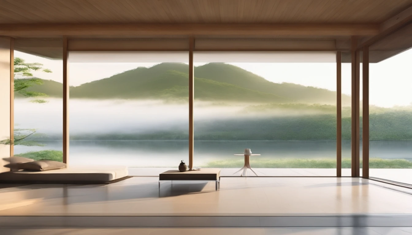 Summer morning,Japan countryside,Refreshing breeze