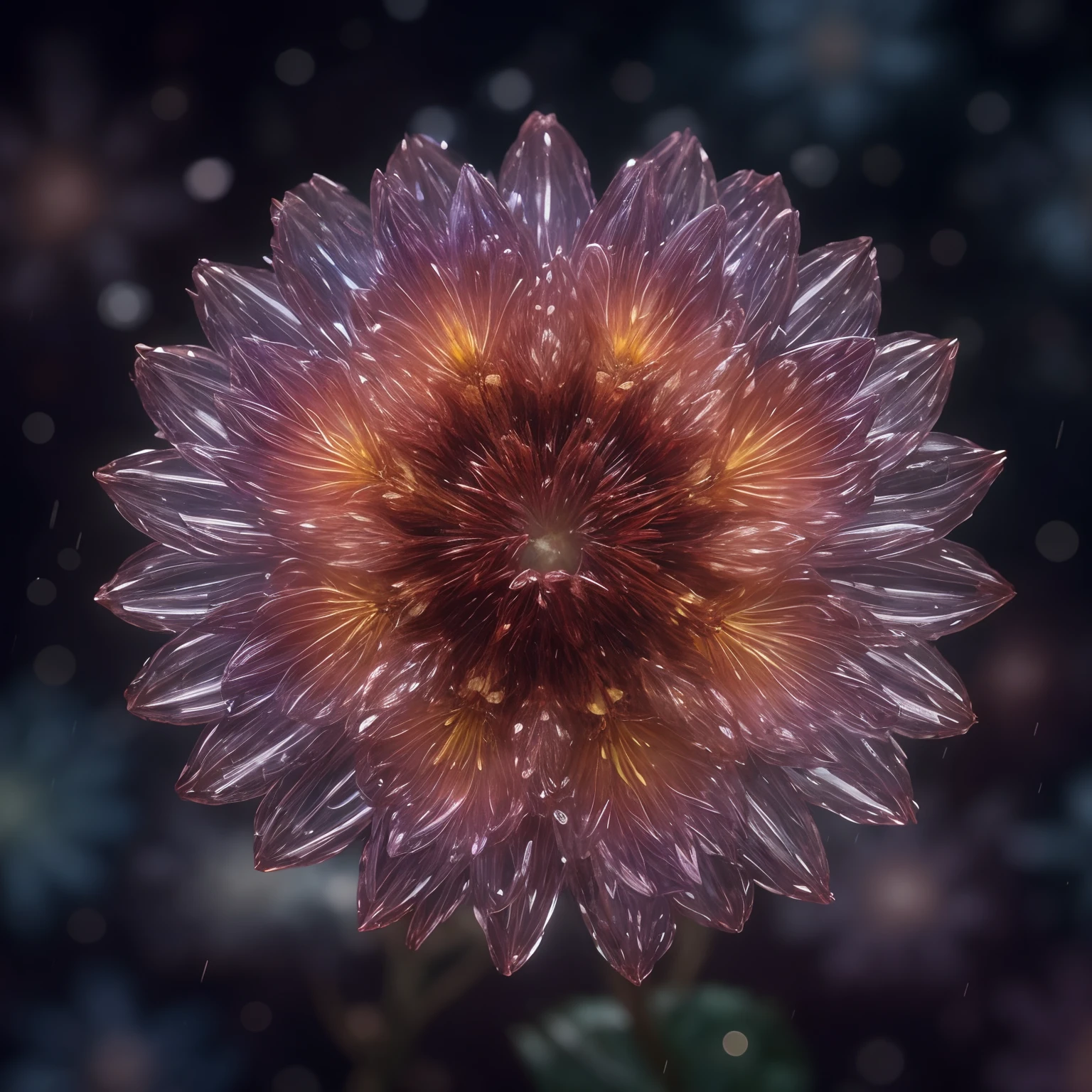 Flower, shiny, rain, sparkles, 10k hd, love, light, hyper realistic, colorful, ethereal, other worldly, unique, glowing flower, sparkling, hyper 3d, sparkling flower, crystal, planet, flower mutated, gorgeous, heart, crystal heart flower, rain, heart flower, human heart, human heart shaped flower, biological human heart, flower blooming on another planet, love protection