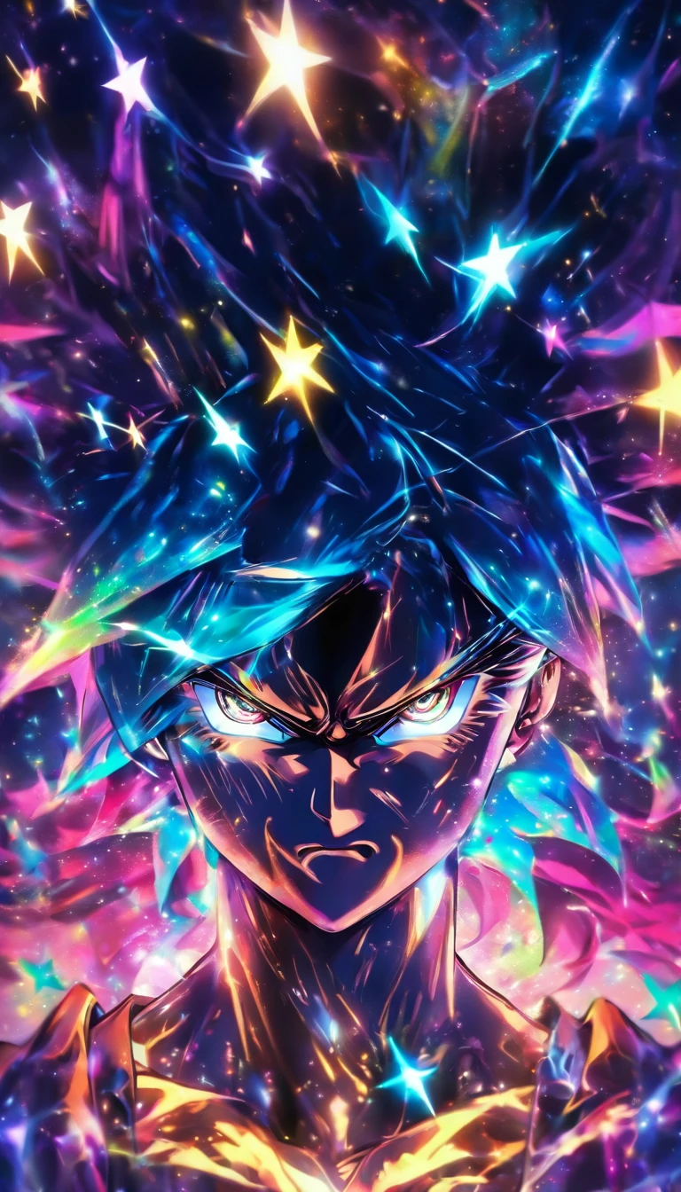 (master part, melhor qualidade, ultra-detalhado, A high resolution, absurdos, best ilumination,full bloom, rosto iluminado, best ilumination, finos olhos bonitos detalhados, cabelos brilhantes , rosto perfeito, Pele brilhante e brilhante), Standing, Ao ar livre, profundidade_de_campo, luz do dia, dia, corpo inteiro, Rua,, adornos de cabelo, gargantilha preta, colar de estrelas
