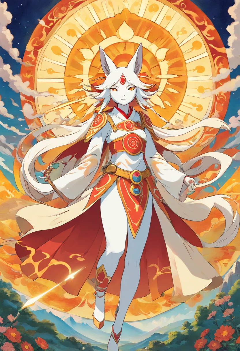 Amaterasu deusa do sol, The Sun Tarot Knight Waite Card, Tarot card